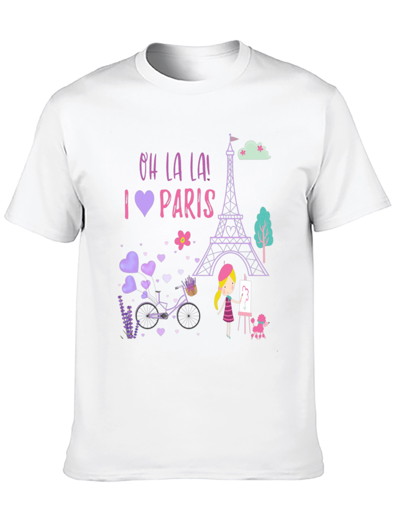 Oh La La! I Love Paris Graphic Tee - 10