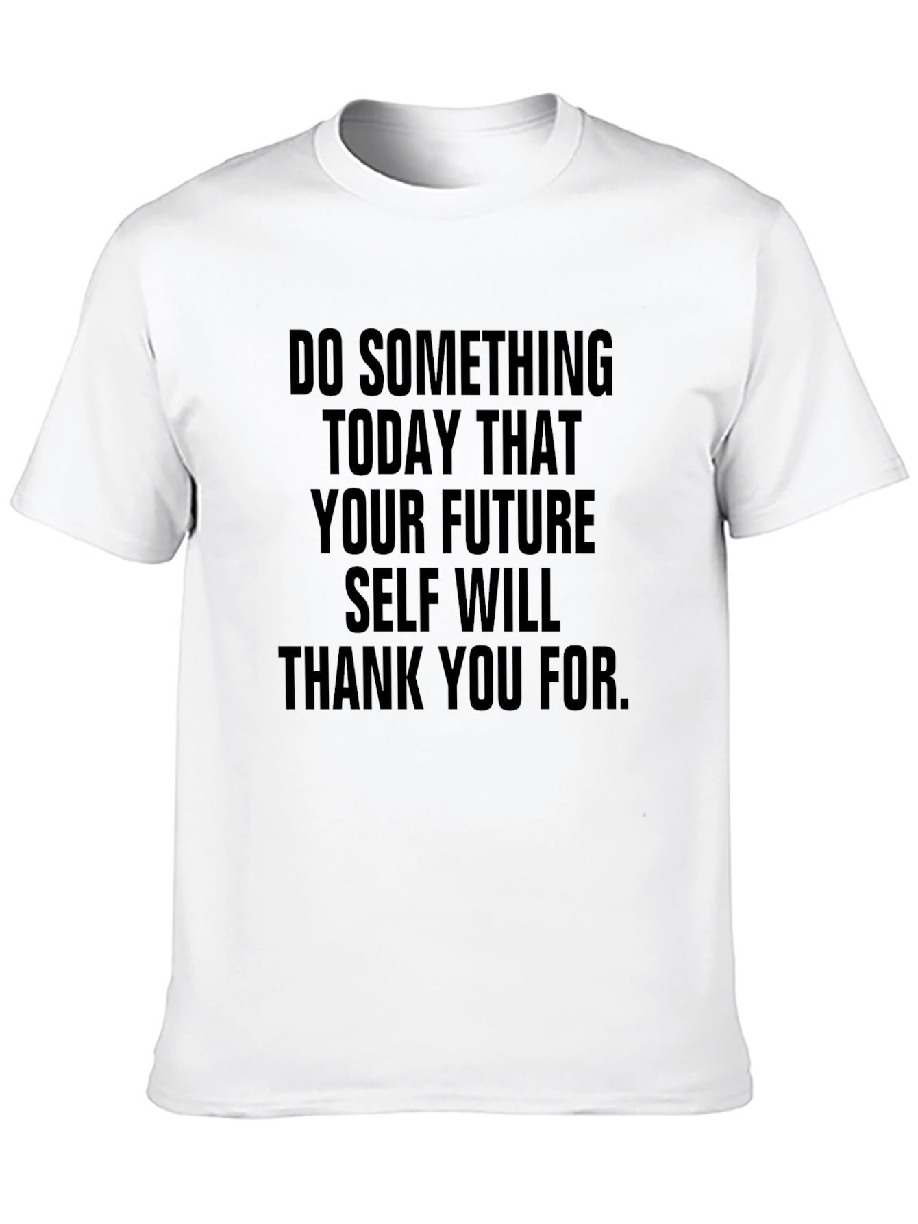 Black Inspirational Quote T-Shirt: Future Self view 10