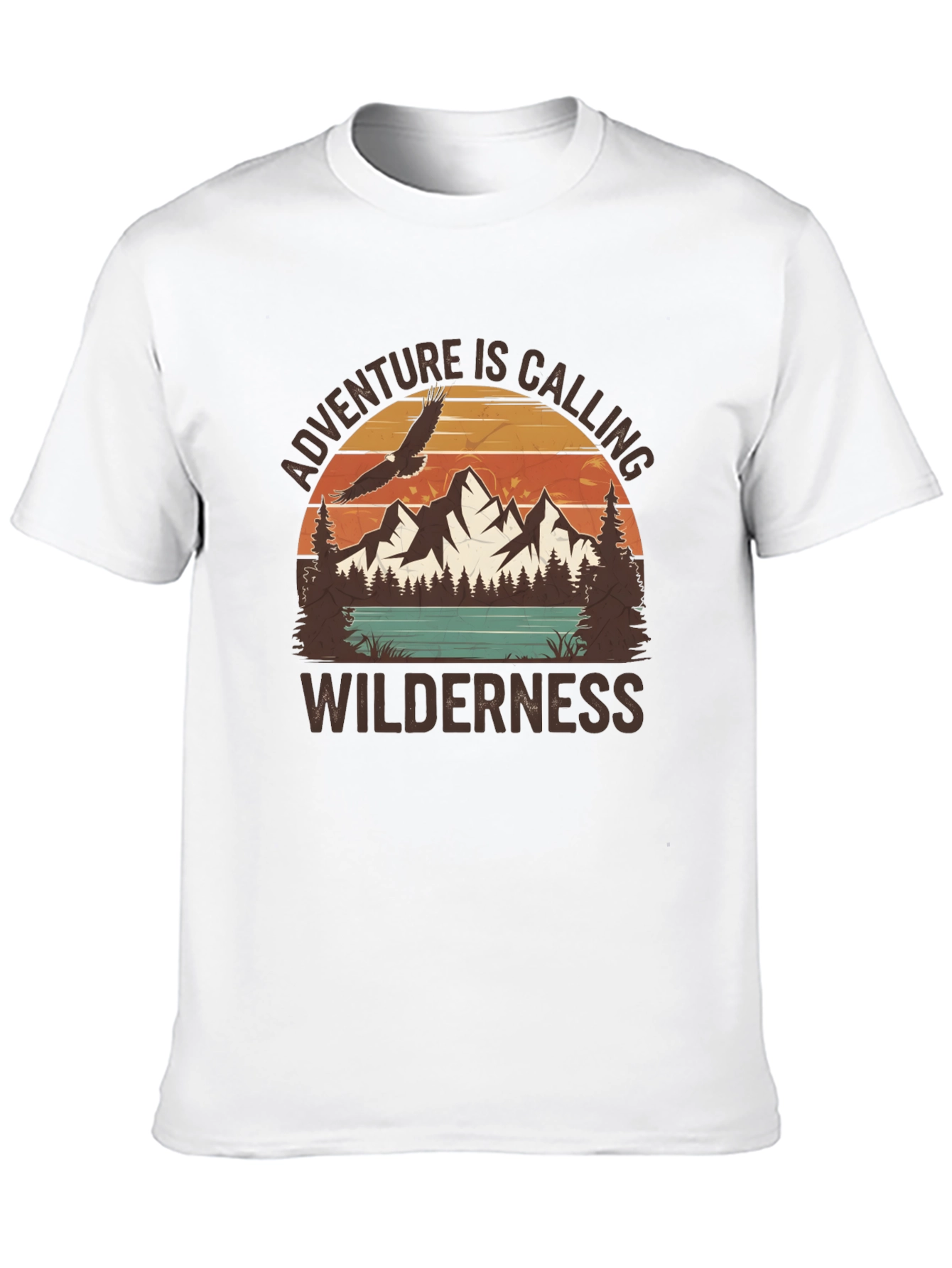 Black Adventure Awaits Graphic Tee view 10