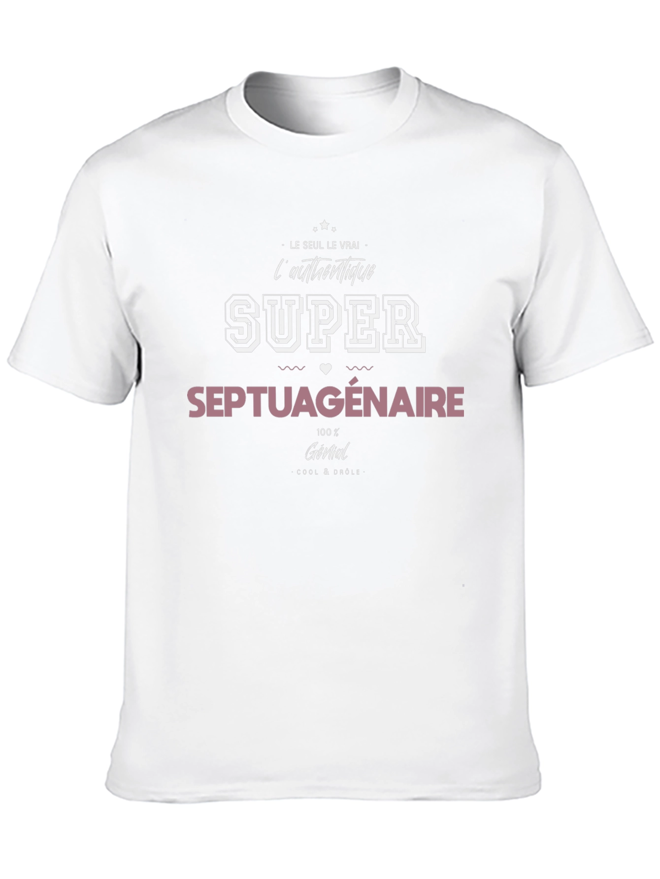 Black Super Septuagenarian T-Shirt - Black Cotton view 10