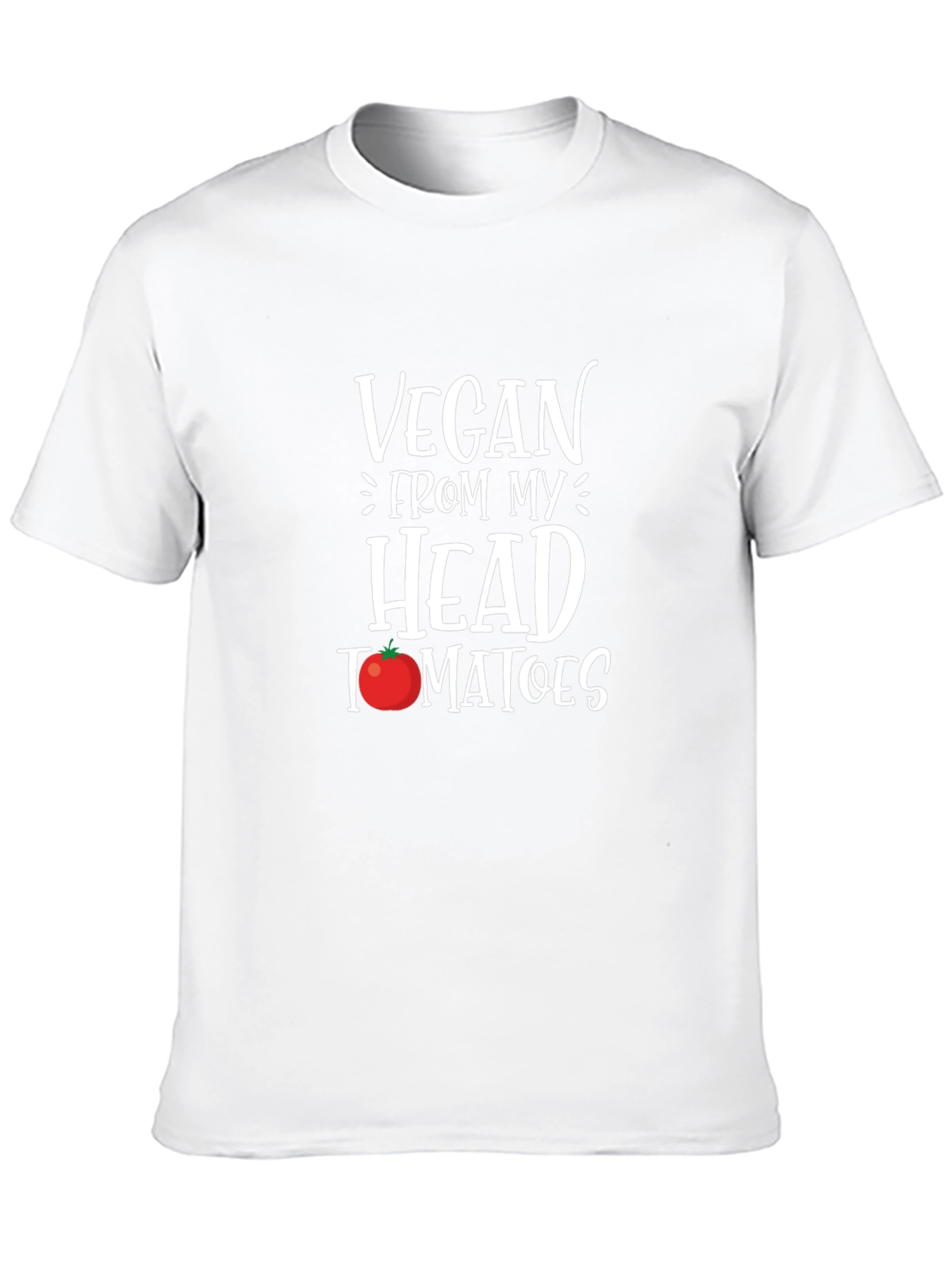 Vegan From My Head Tomatoes Graphic T-Shirt - 10