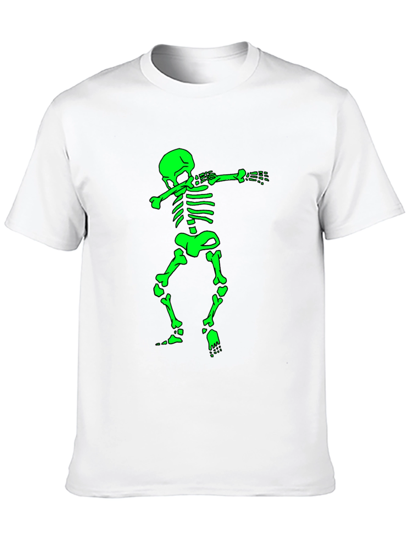Black Dabbing Skeleton Graphic Tee view 10