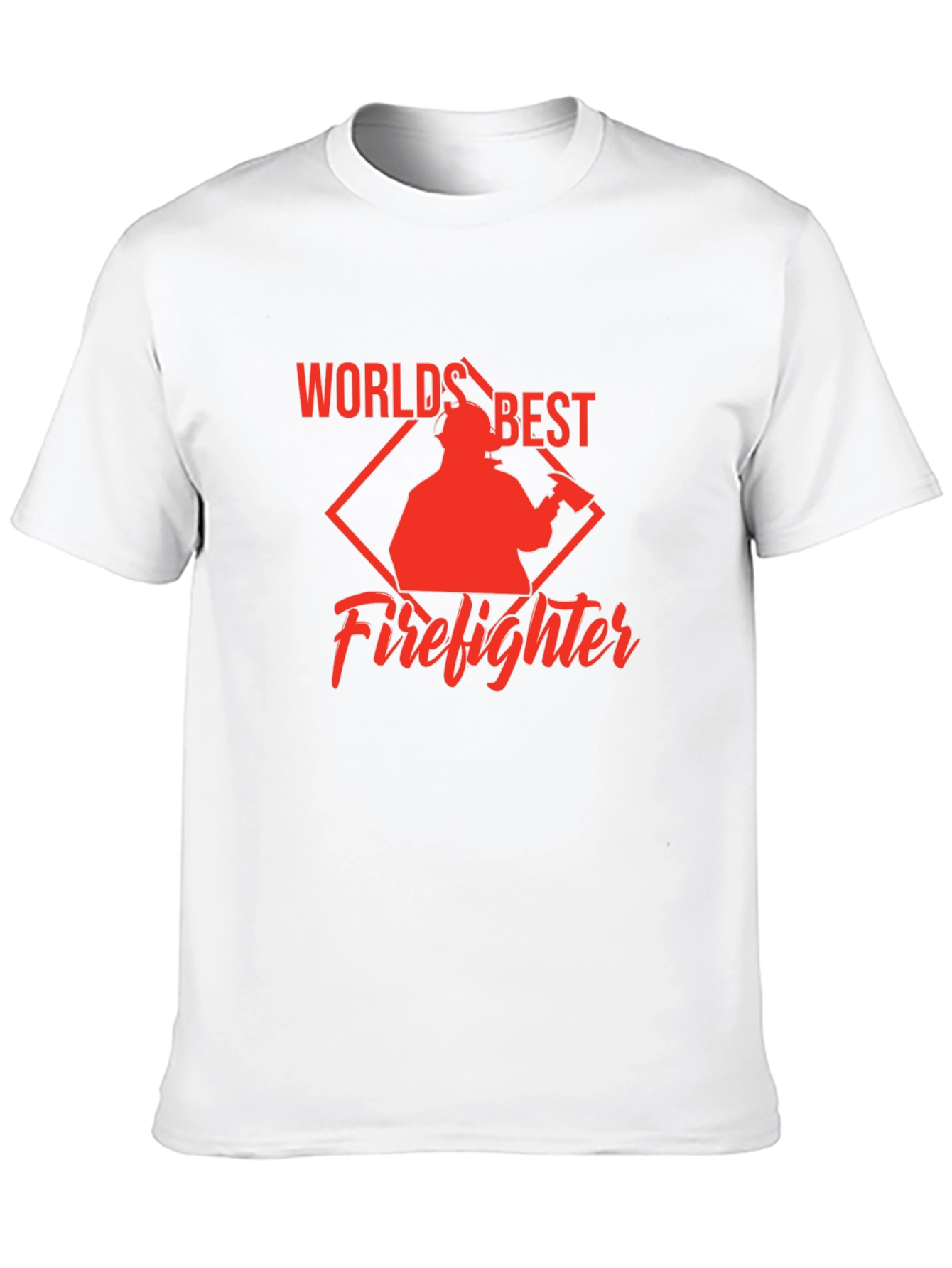 Black World's Best Firefighter Graphic T-Shirt view 10