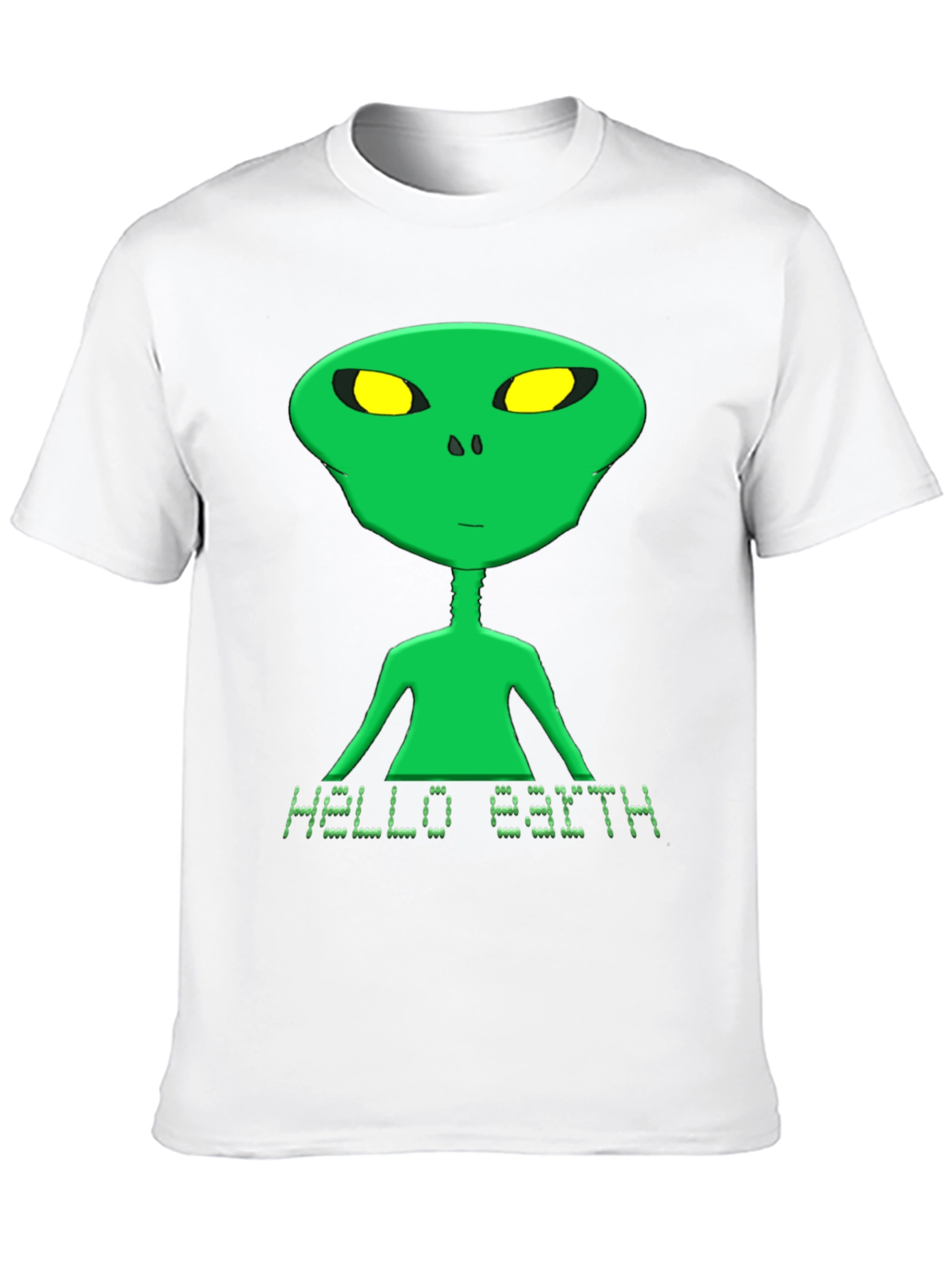 Black Hello Earth Alien Graphic Tee - Black T-Shirt view 10