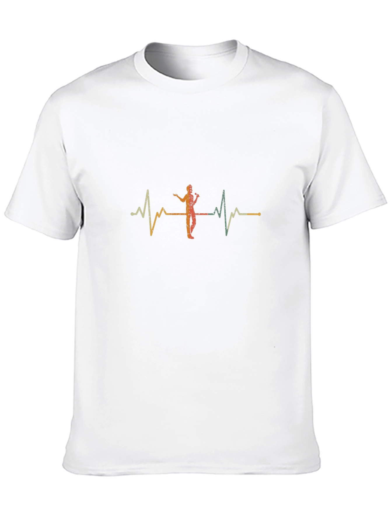Black Singer Heartbeat Graphic T-Shirt - Black view 10