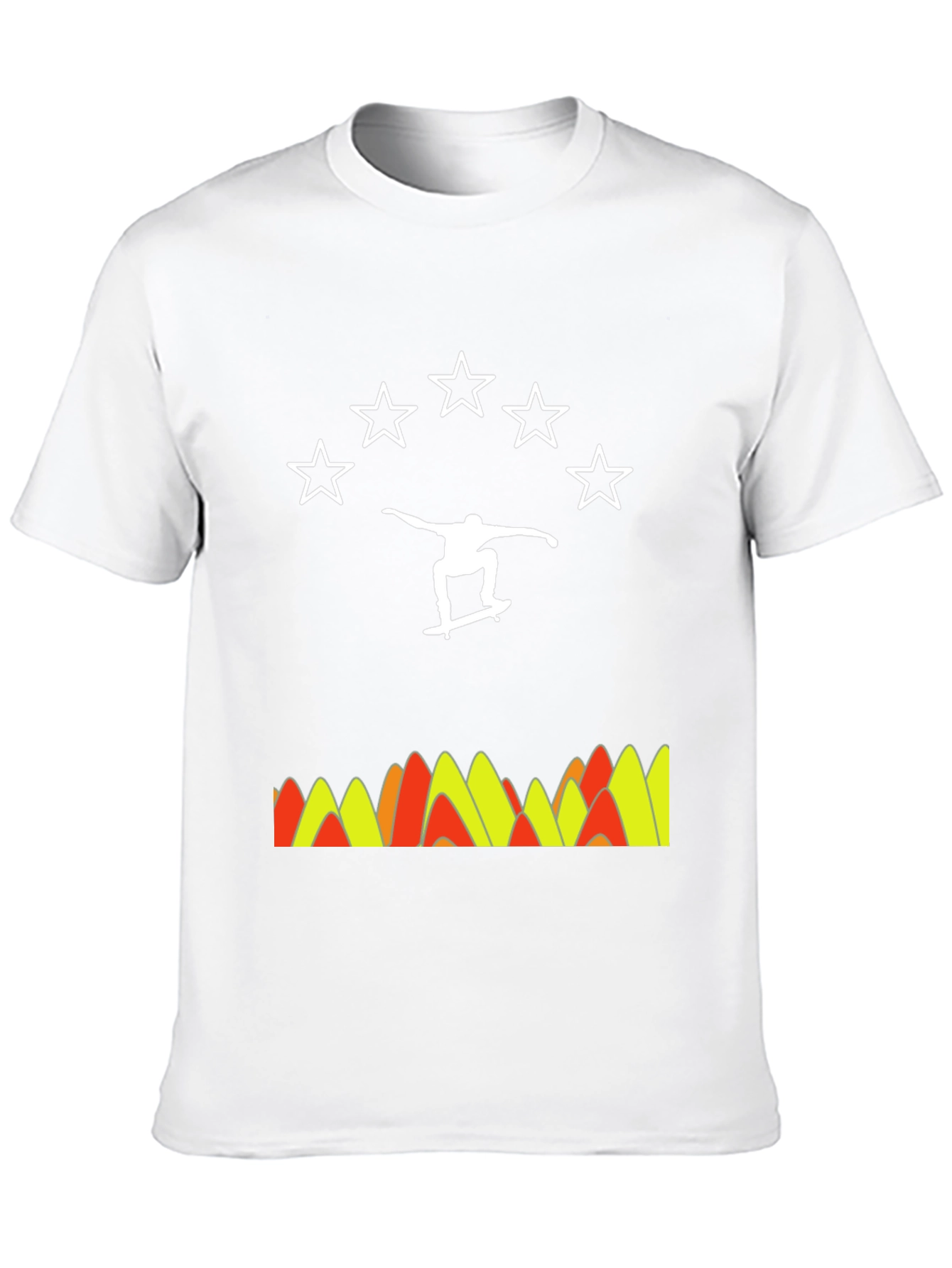 Black Skater Star Tee - Cool Graphic Print Shirt view 10