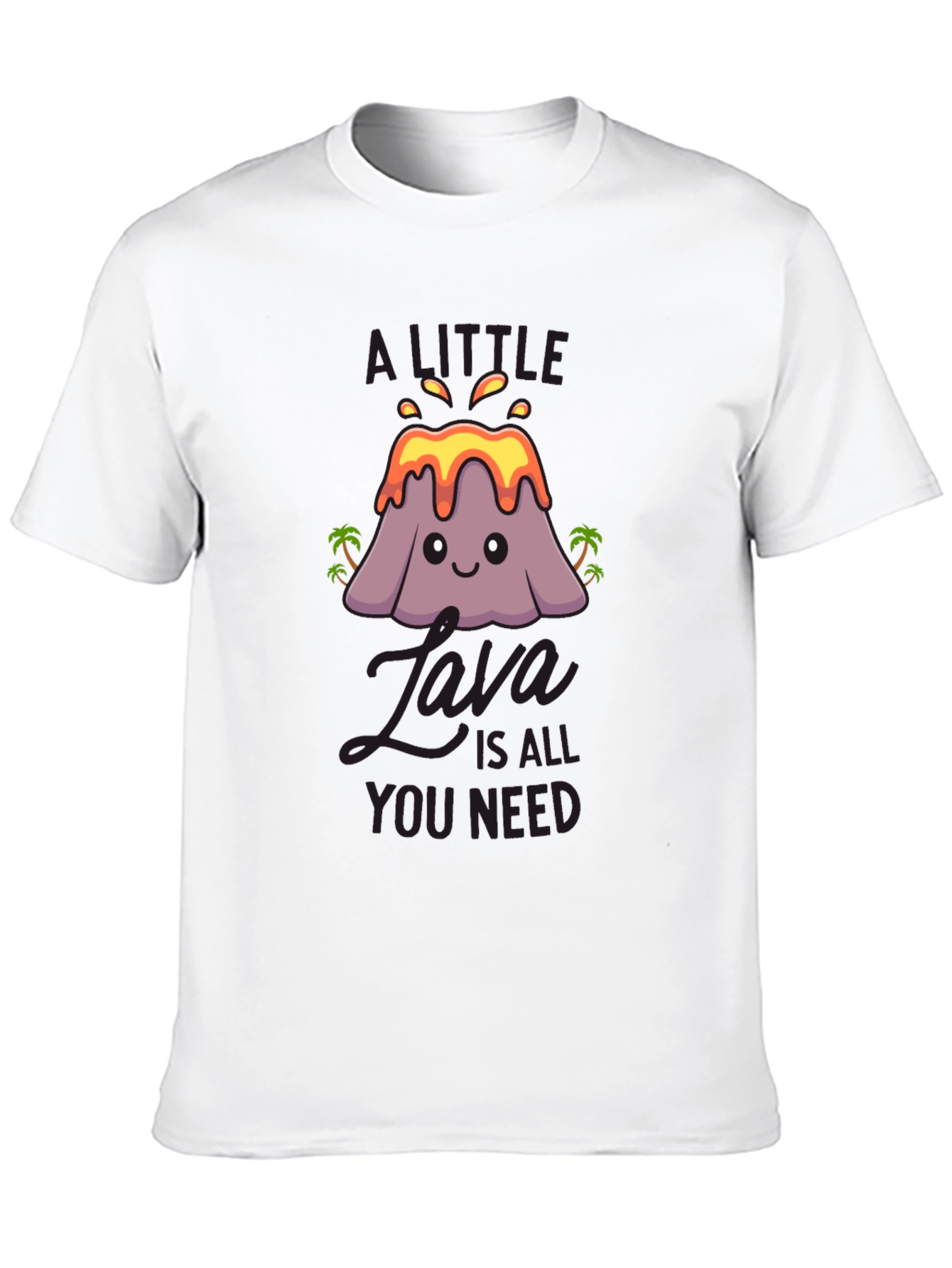 Black A Little Java Cute Volcano Graphic Tee view 10