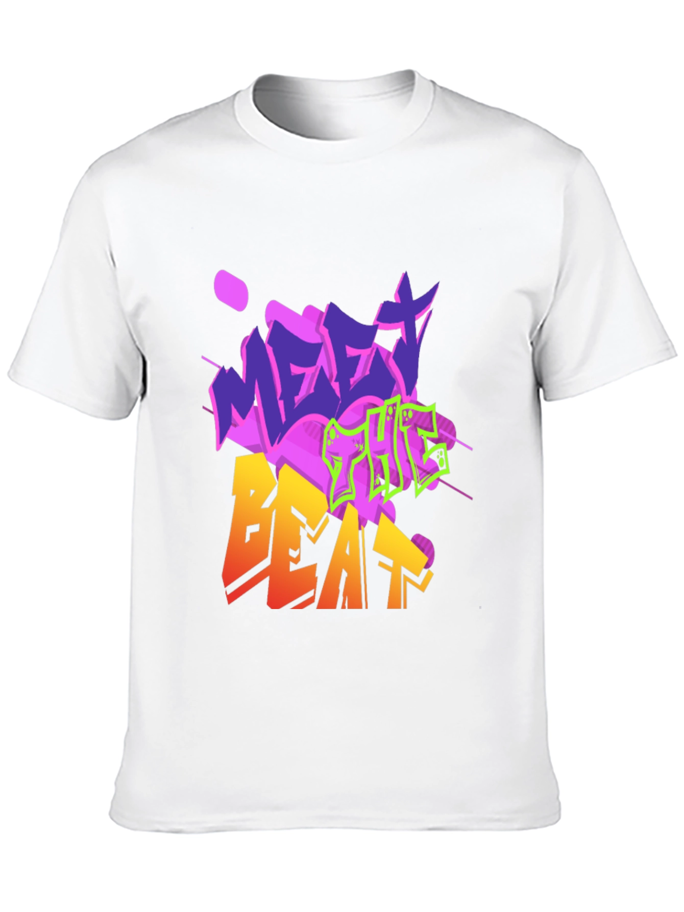 Black Meet the Beat Graphic Tee - Trendy Streetwear Style view 10