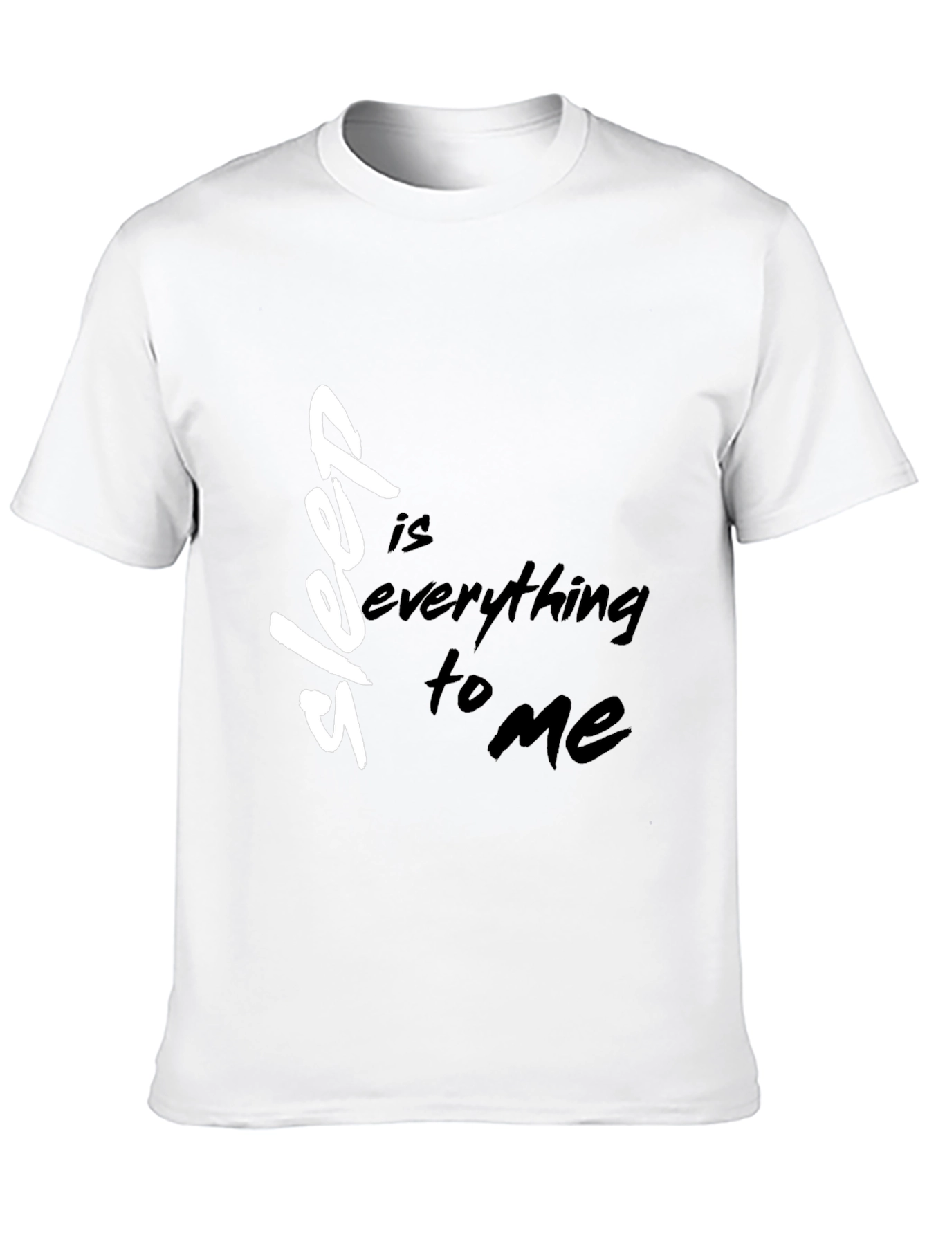 Black Sleep Is Everything to Me Black T-Shirt view 10
