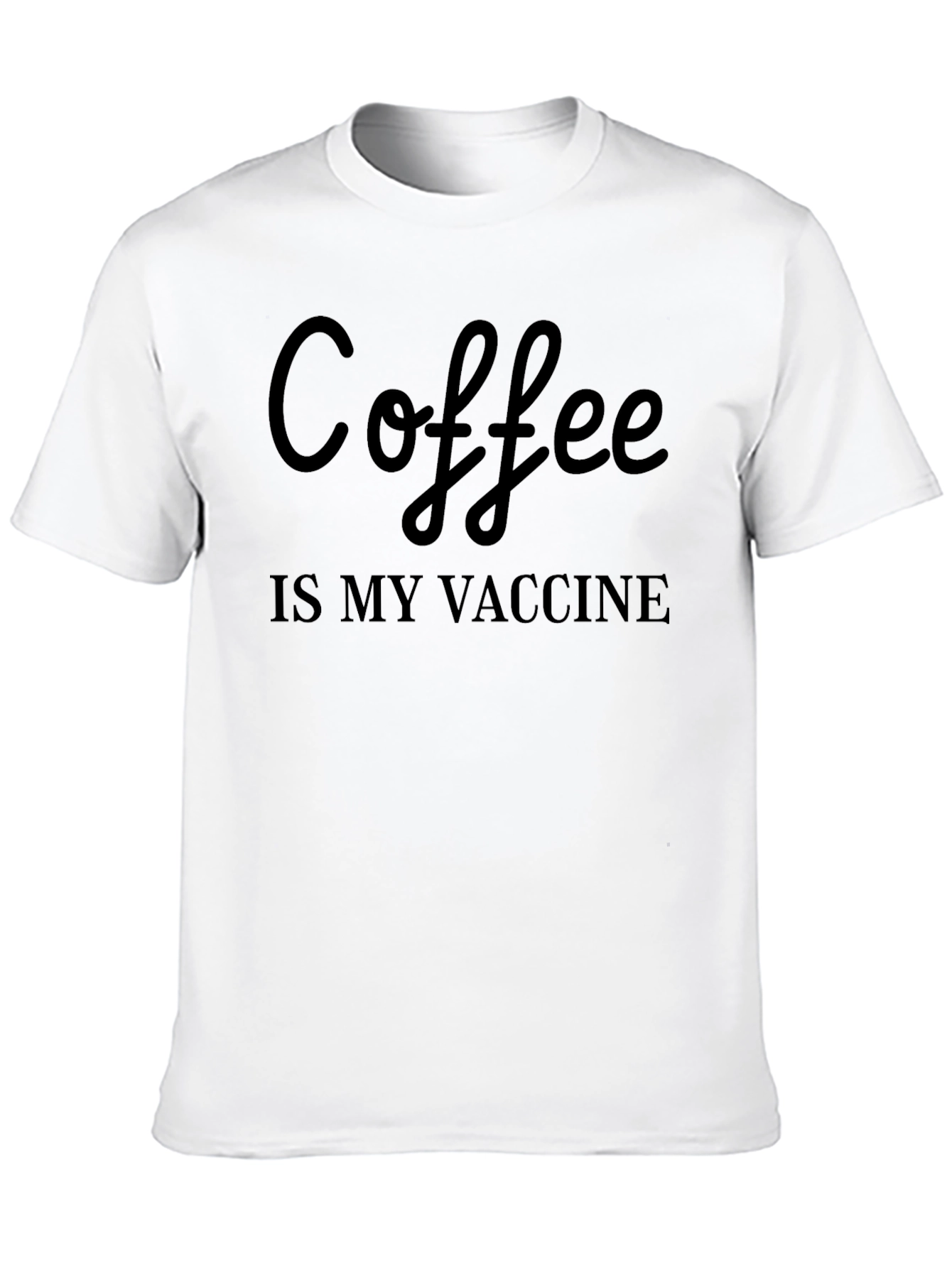 Black Coffee is My Vaccine Graphic Tee view 10