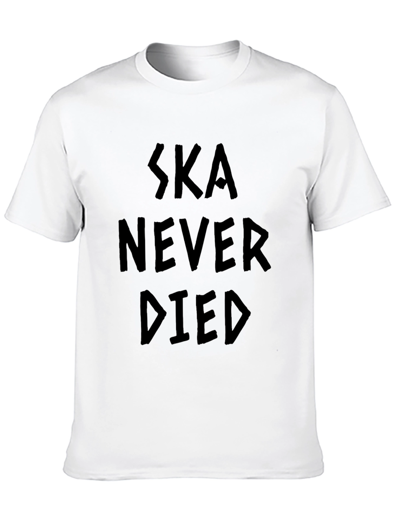 Black Ska Never Died Graphic Tee - Black Cotton T-Shirt view 10