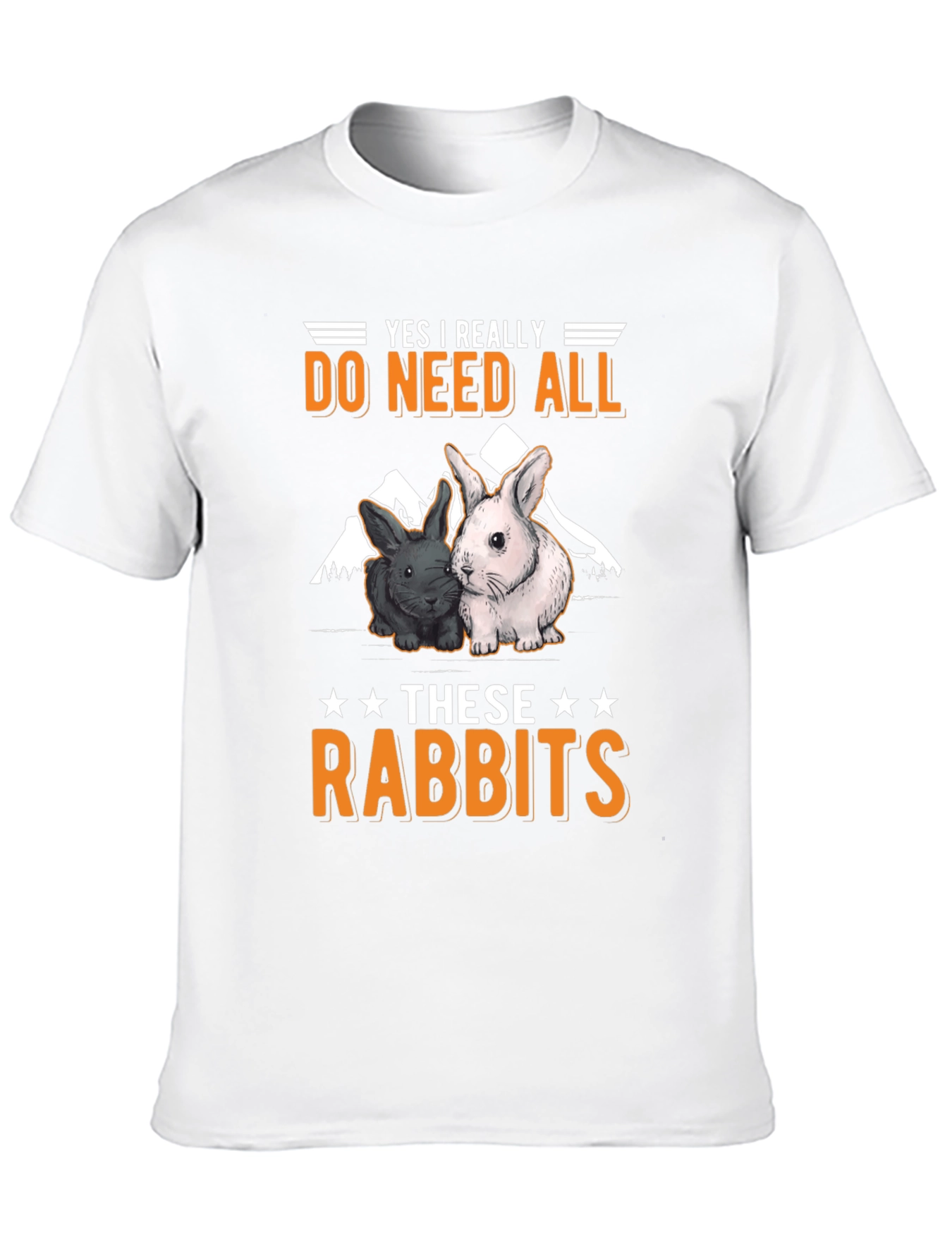 Black Rabbit Lover T-Shirt: Yes I Really Do Need All These Rabbits! view 10