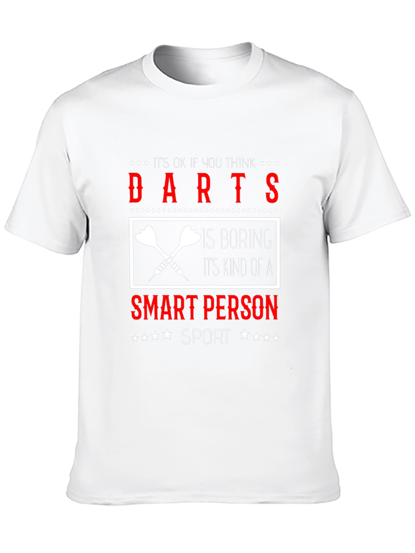 Black Darts Smart Person Sport Graphic T-Shirt view 10