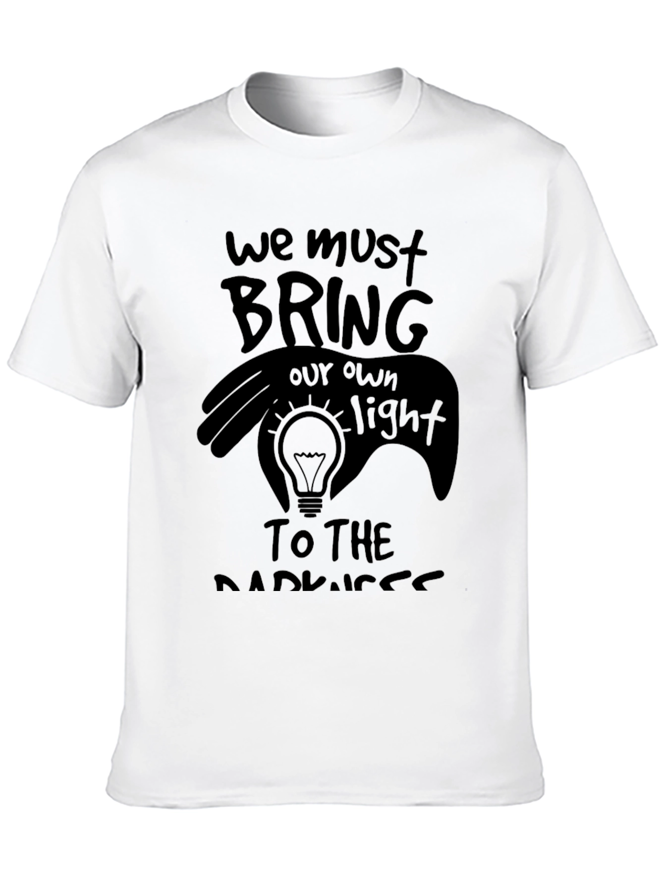 Black Bring Your Own Light Graphic T-Shirt view 10