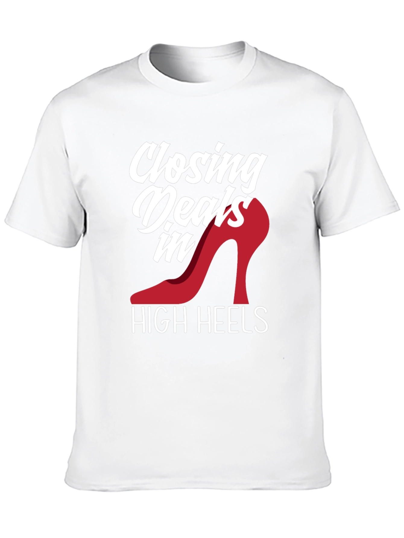 Black Closing Deals in High Heels T-Shirt view 10