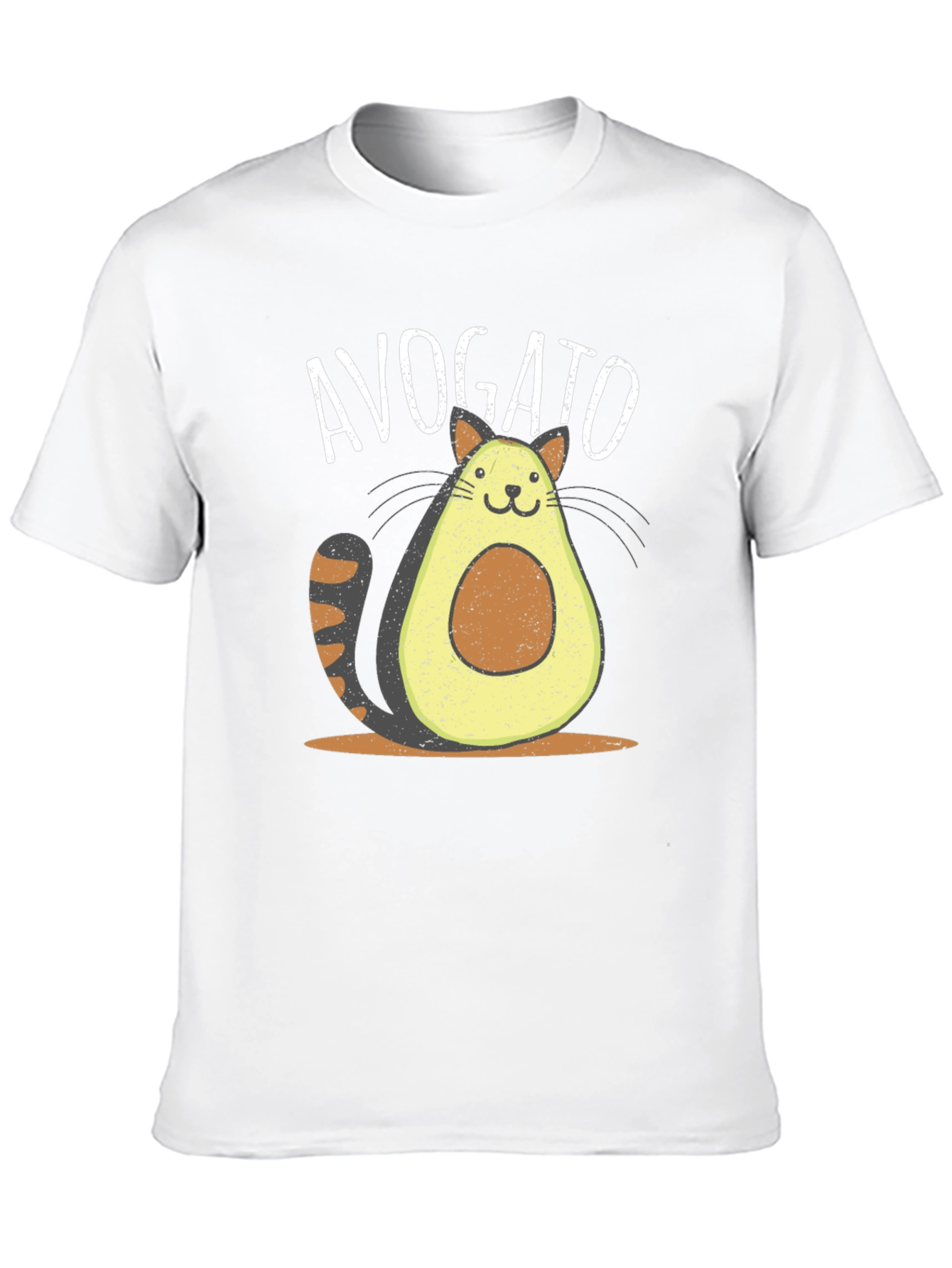 Black Avogato Funny Cat Avocado T-Shirt view 10
