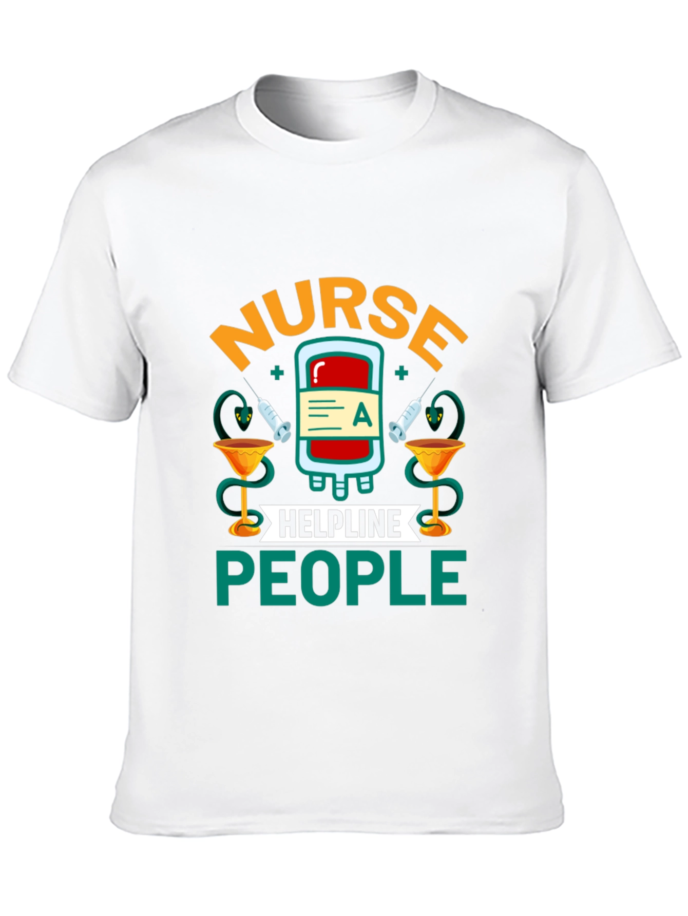 Black Nurse Helpline People Graphic T-Shirt view 10
