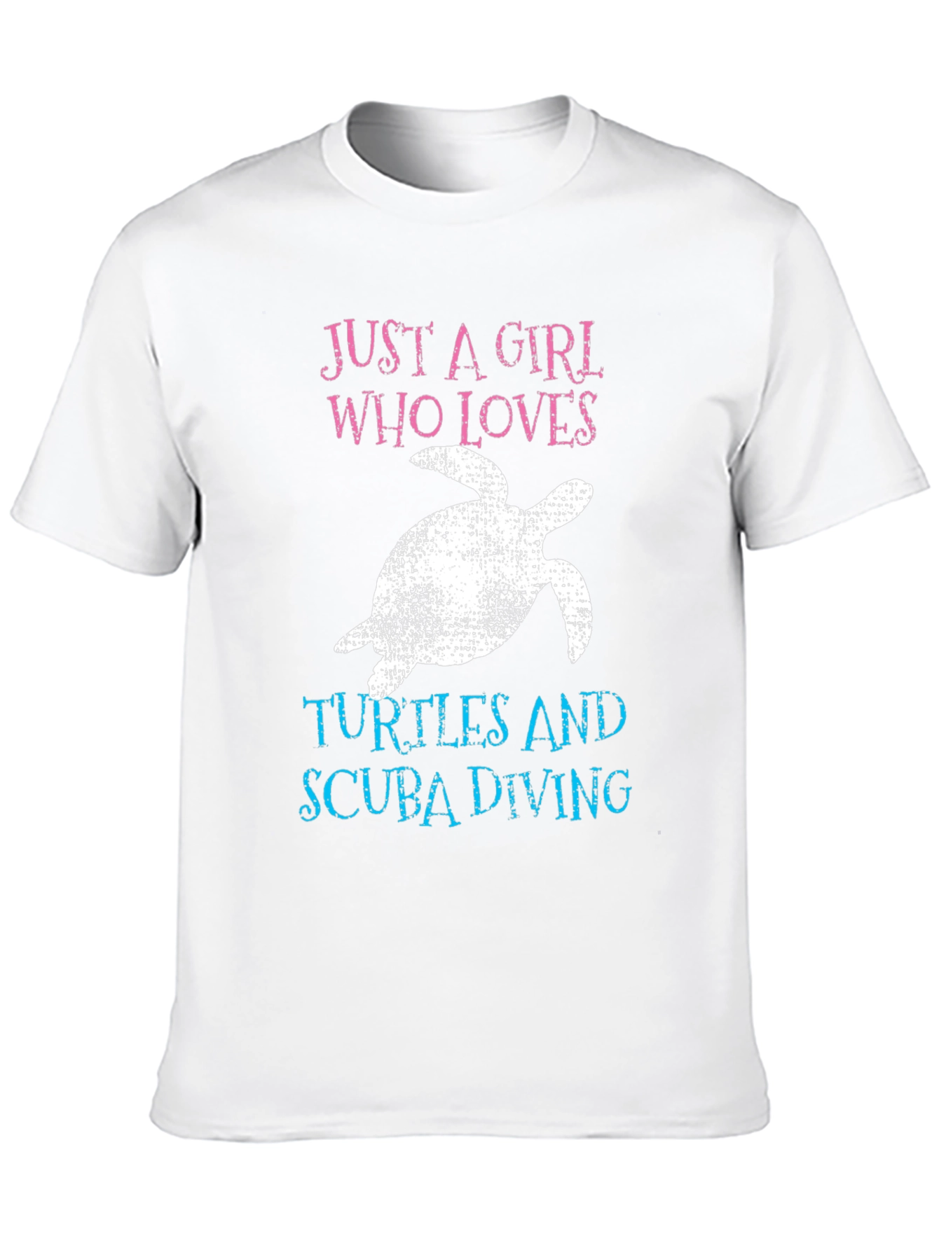 Black Girl Who Loves Turtles & Scuba Diving T-Shirt view 10