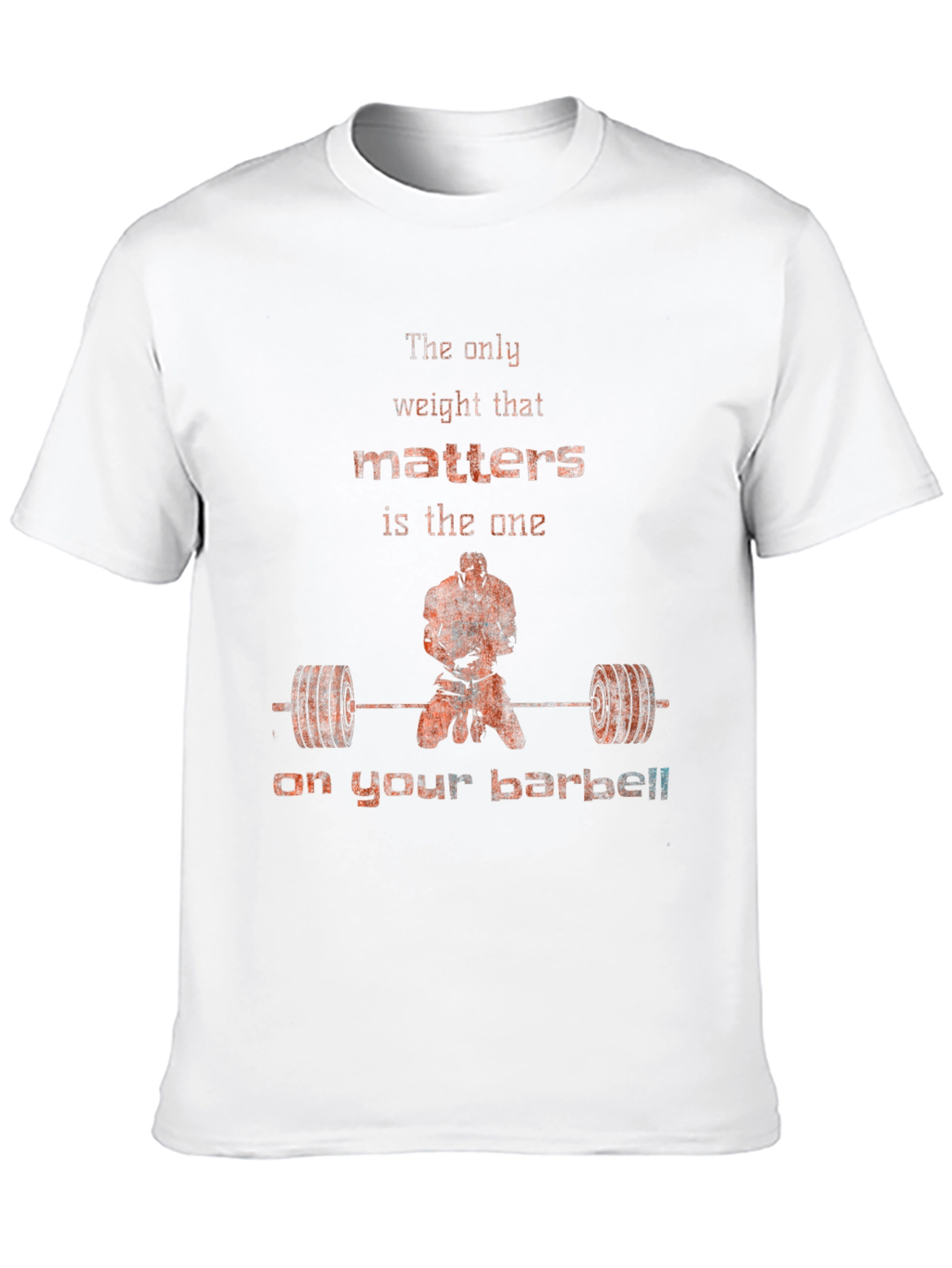 Black Weightlifting Motivation T-Shirt - Barbell Focus view 10