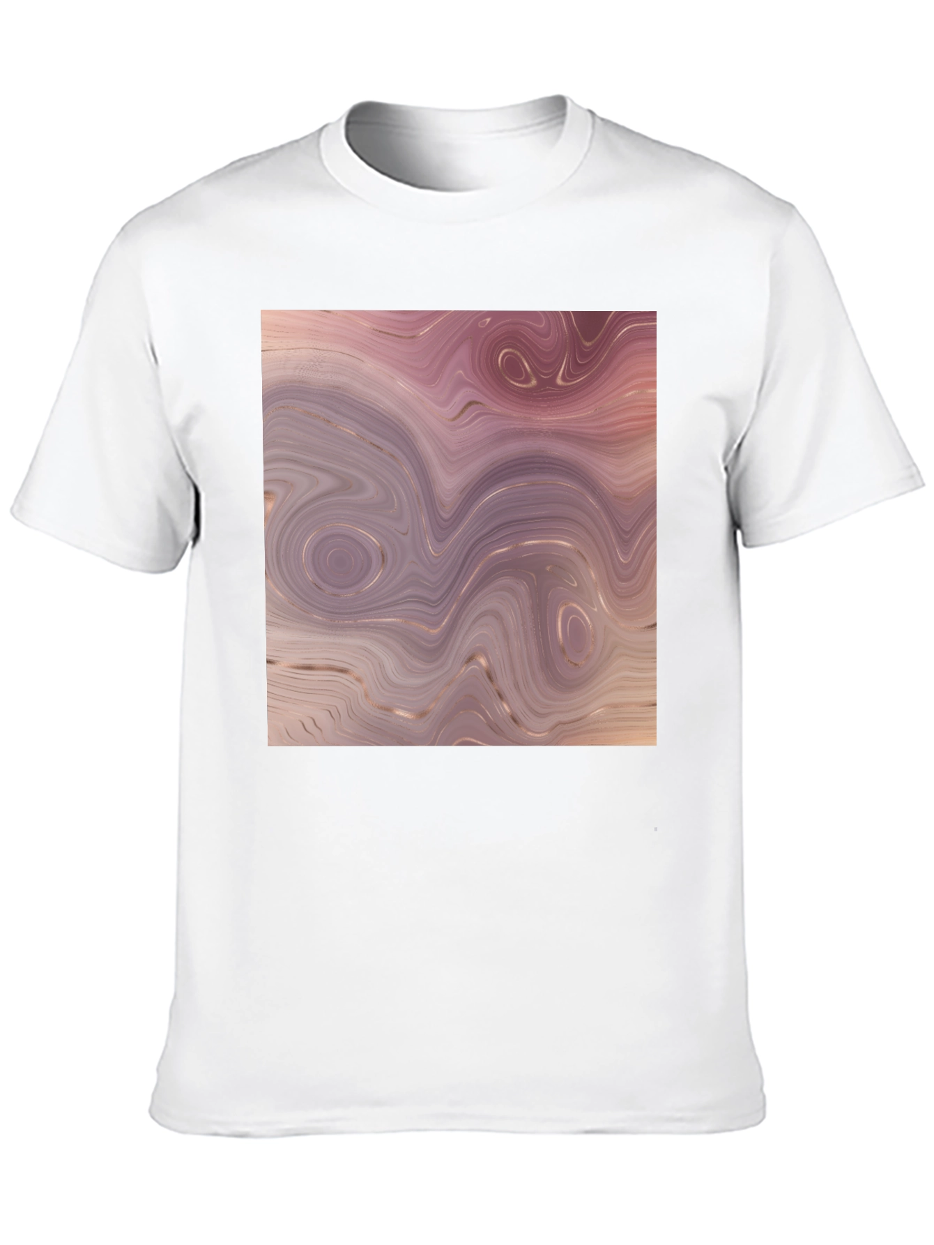 Black Marble Swirl Graphic Tee - Black view 10