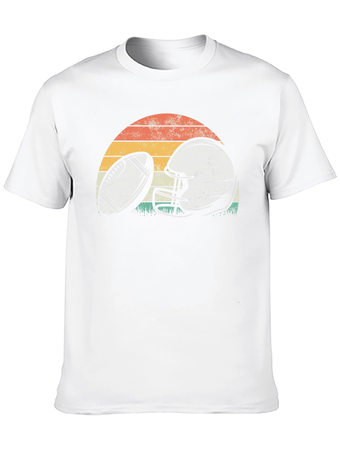 Black Retro Football Graphic Tee - Vintage Style Comfort view 10