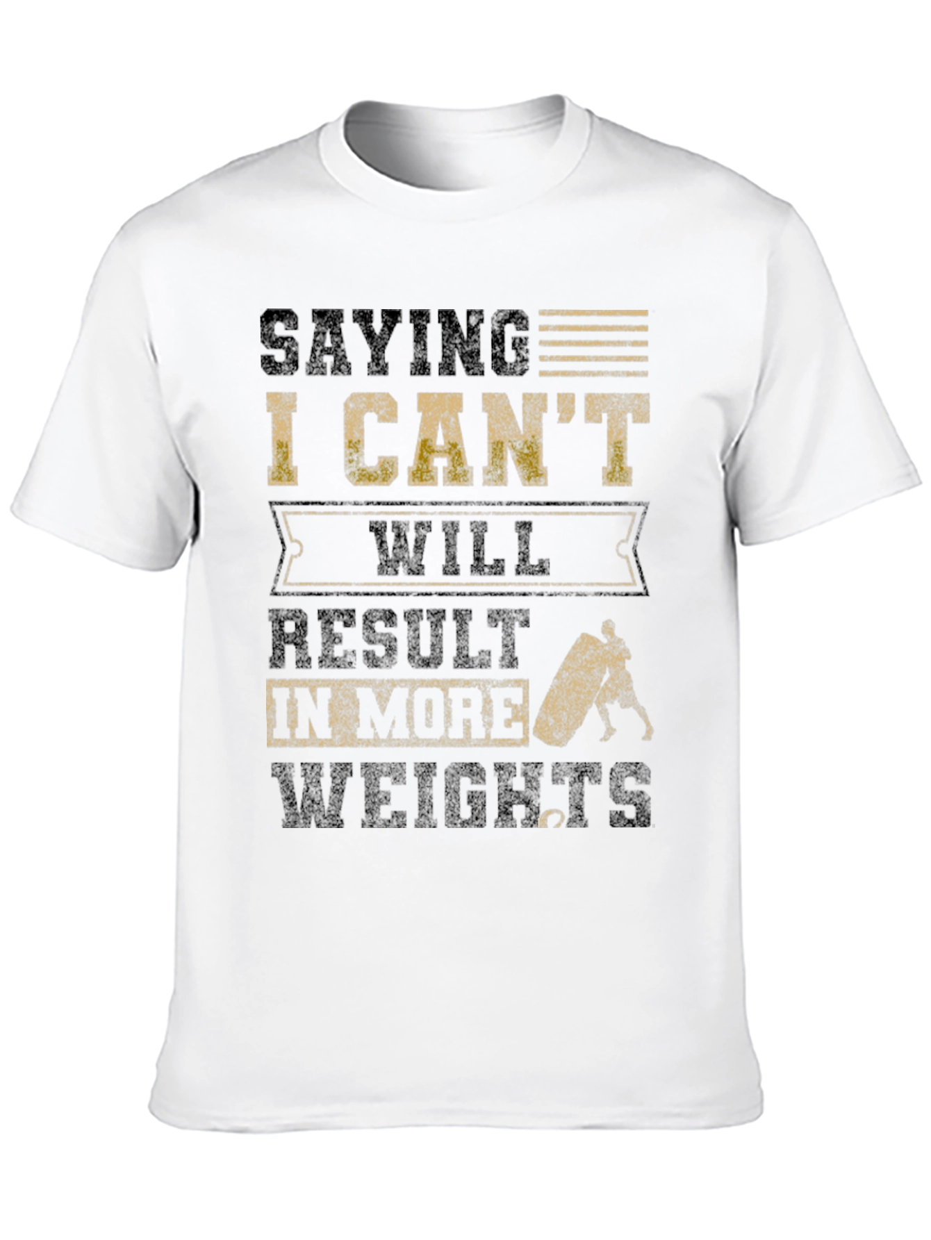 Black Saying I Can't T-Shirt view 10