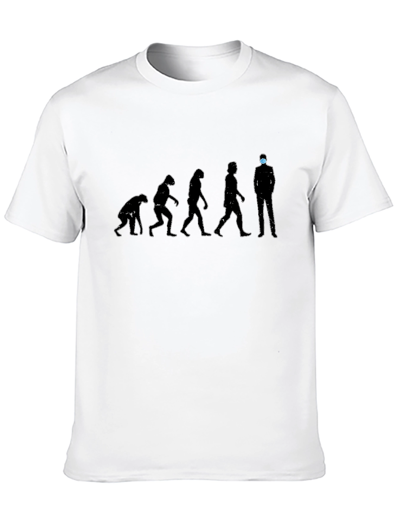 Black Evolution of Man T-Shirt - Masked Edition view 10