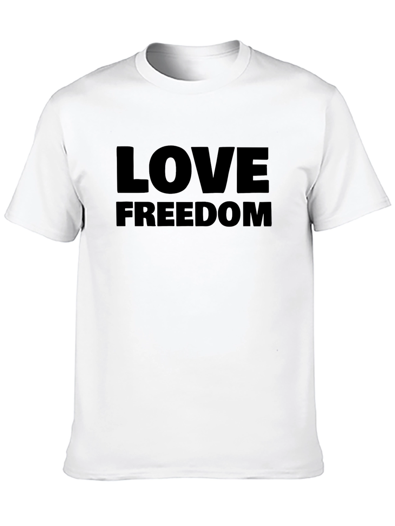 Black Love Freedom Black T-Shirt - Mens view 10