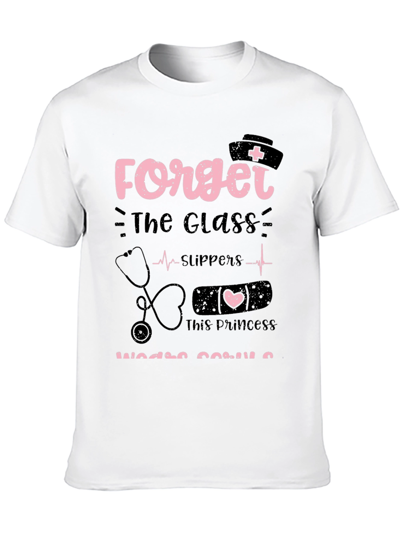 Black Nurse Princess T-Shirt, Nursing Gift view 10