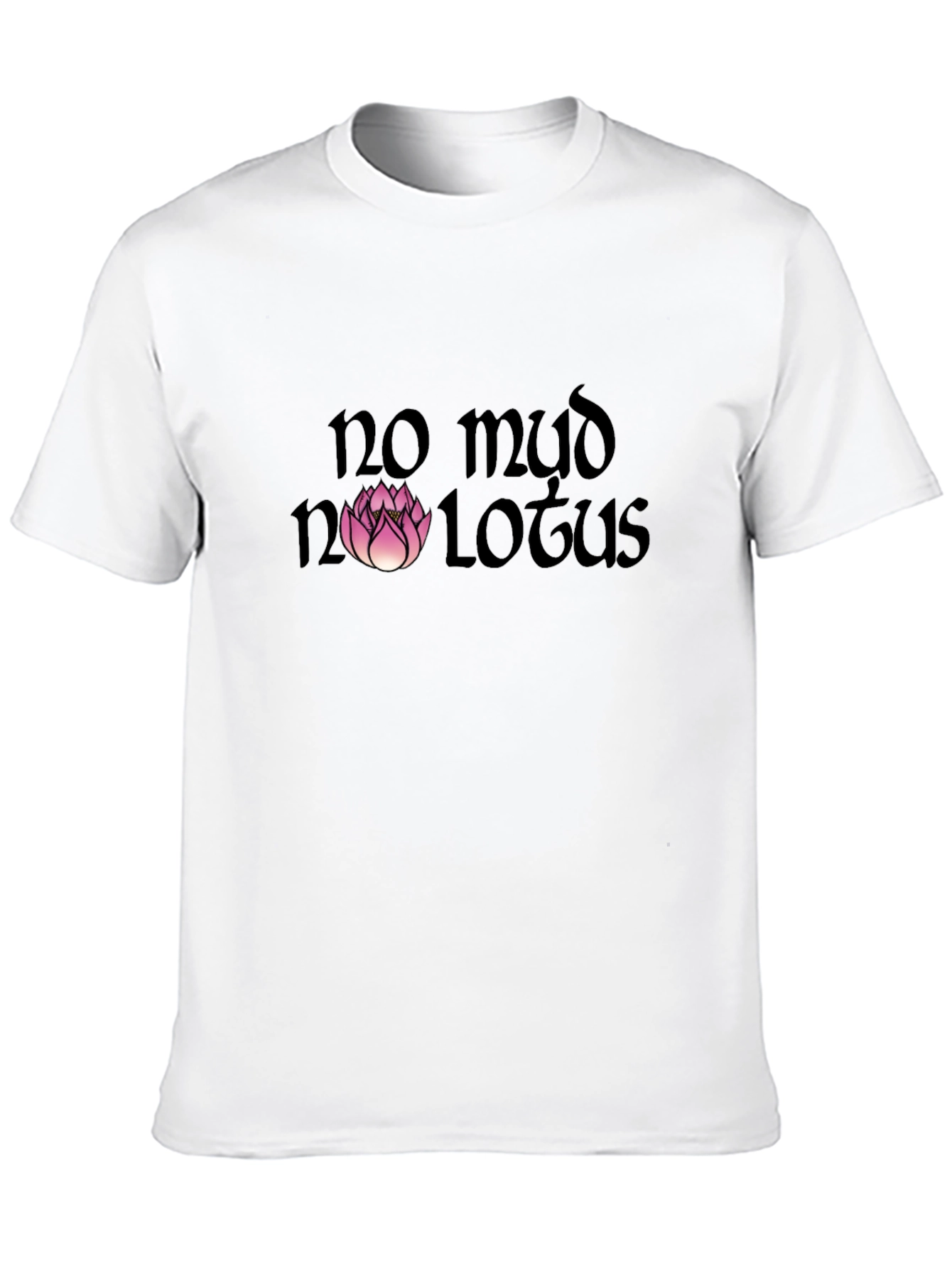 Black No Mud No Lotus Graphic Tee - Black view 10