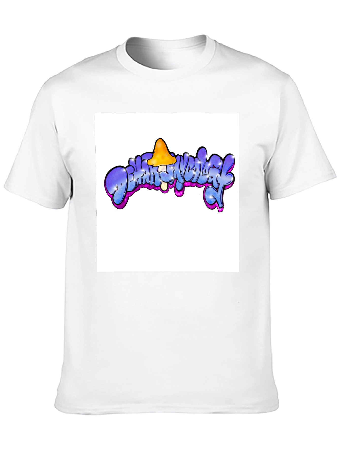 Black Psychedelic Mushroom Graphic T-Shirt view 10