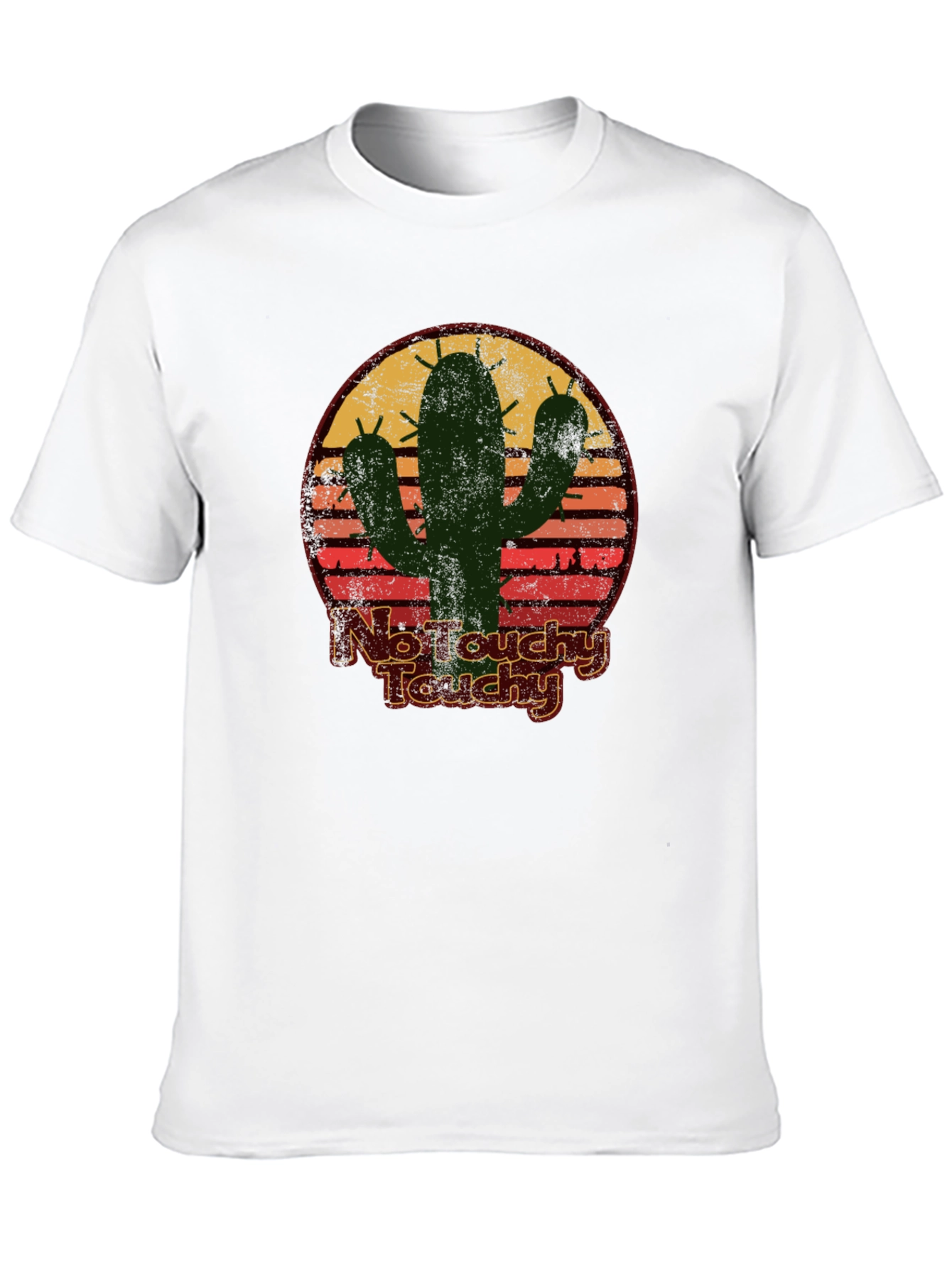 Black No Touchy Touchy Cactus Graphic Tee view 10