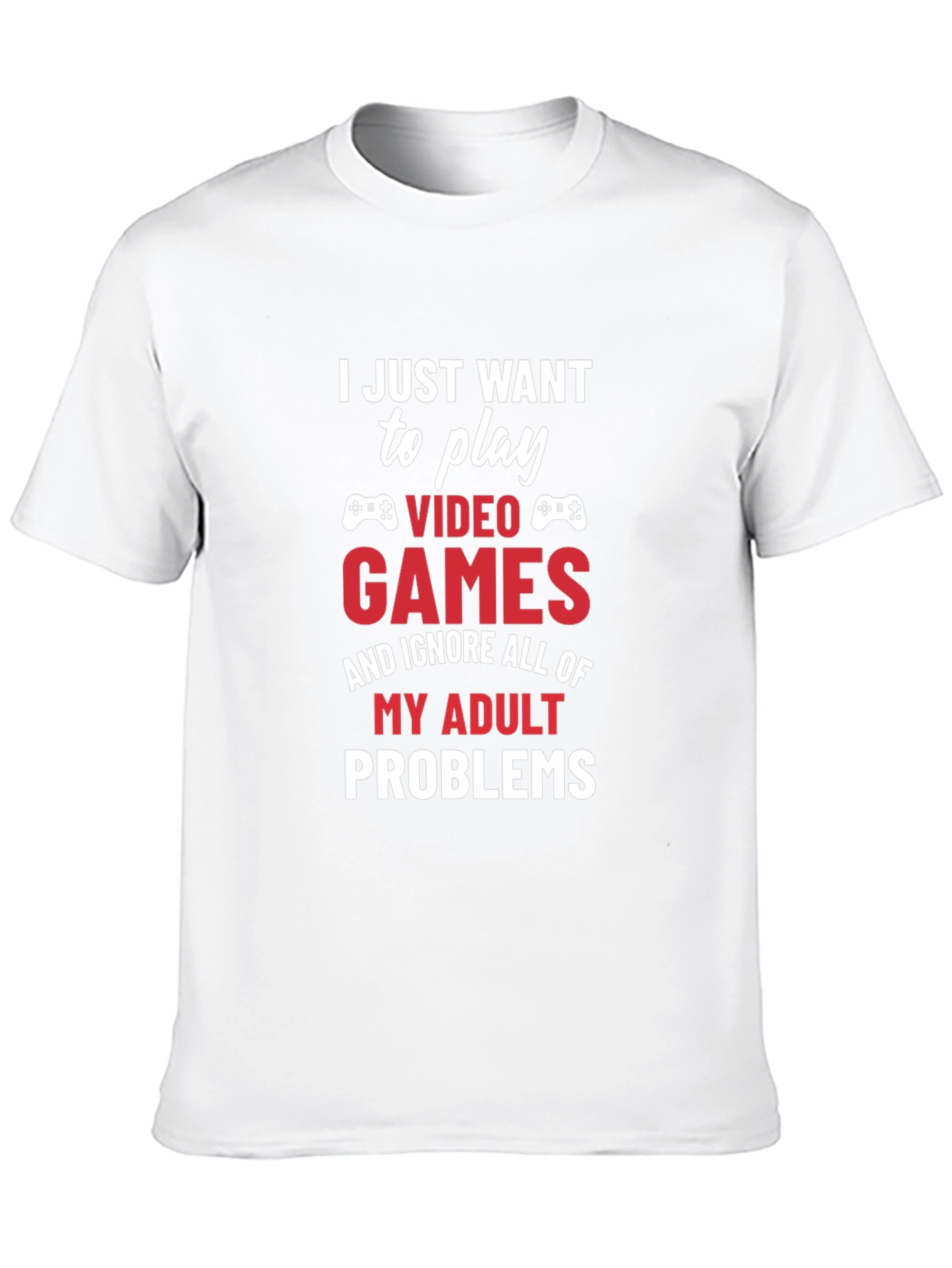 Black Gamer Tee: Play Video Games, Ignore Adult Problems view 10