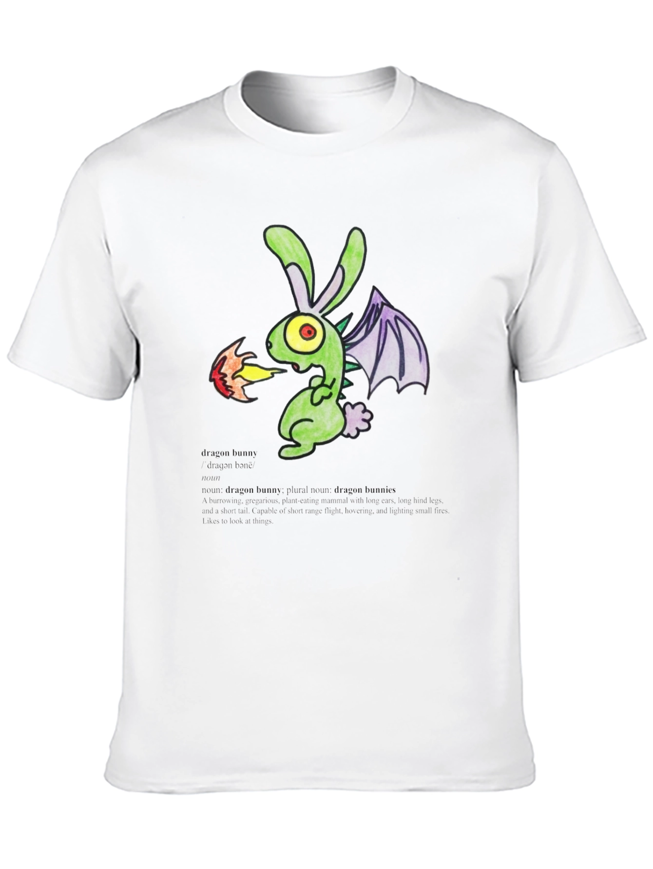 Black Dragon Bunny Graphic T-Shirt view 10