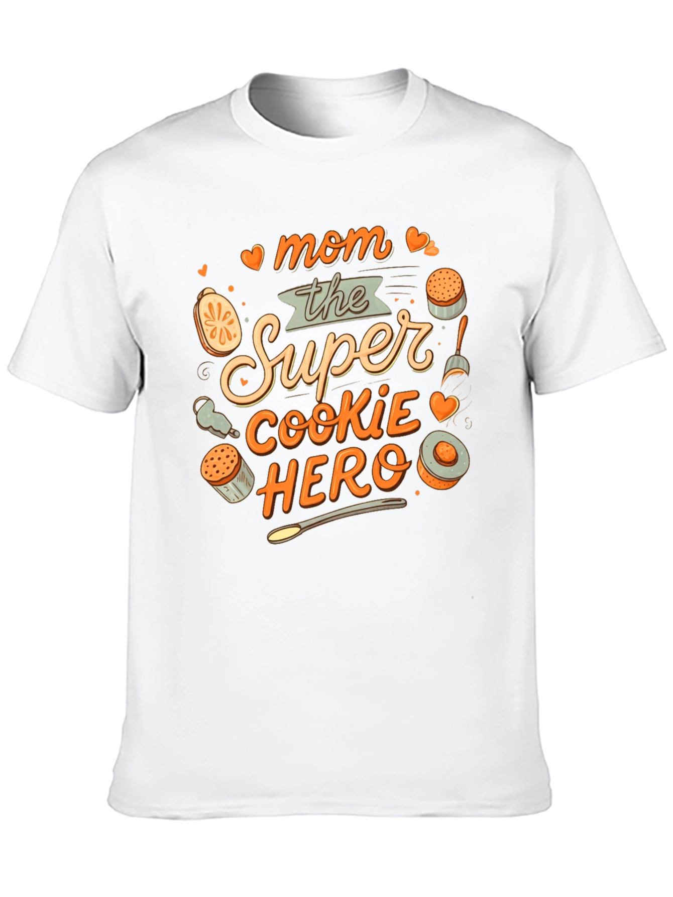 Black Mom the Super Cookie Hero T-Shirt view 10