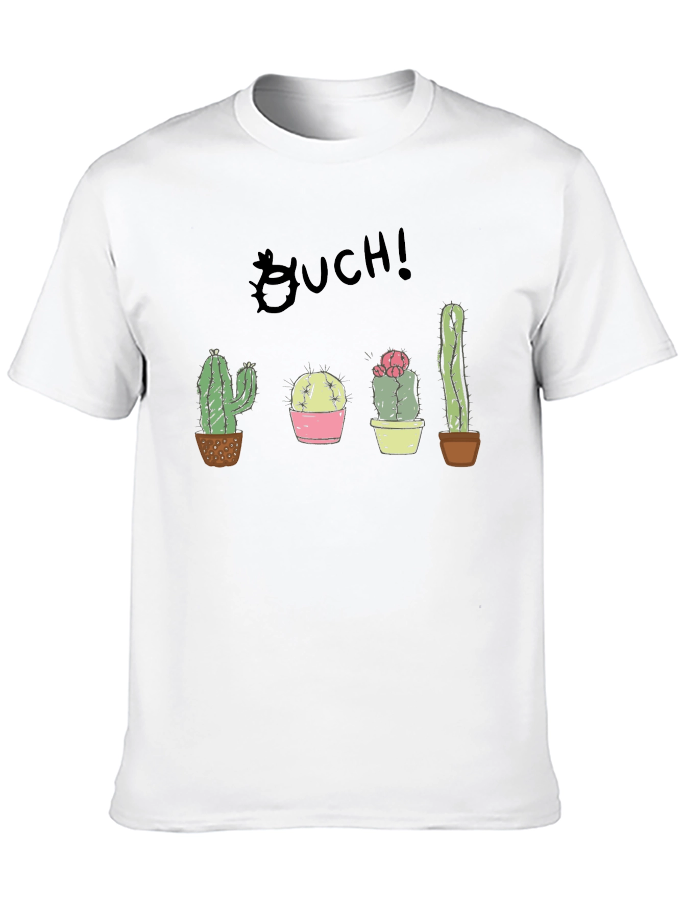 Black Ouch! Cactus Graphic Black T-Shirt view 10