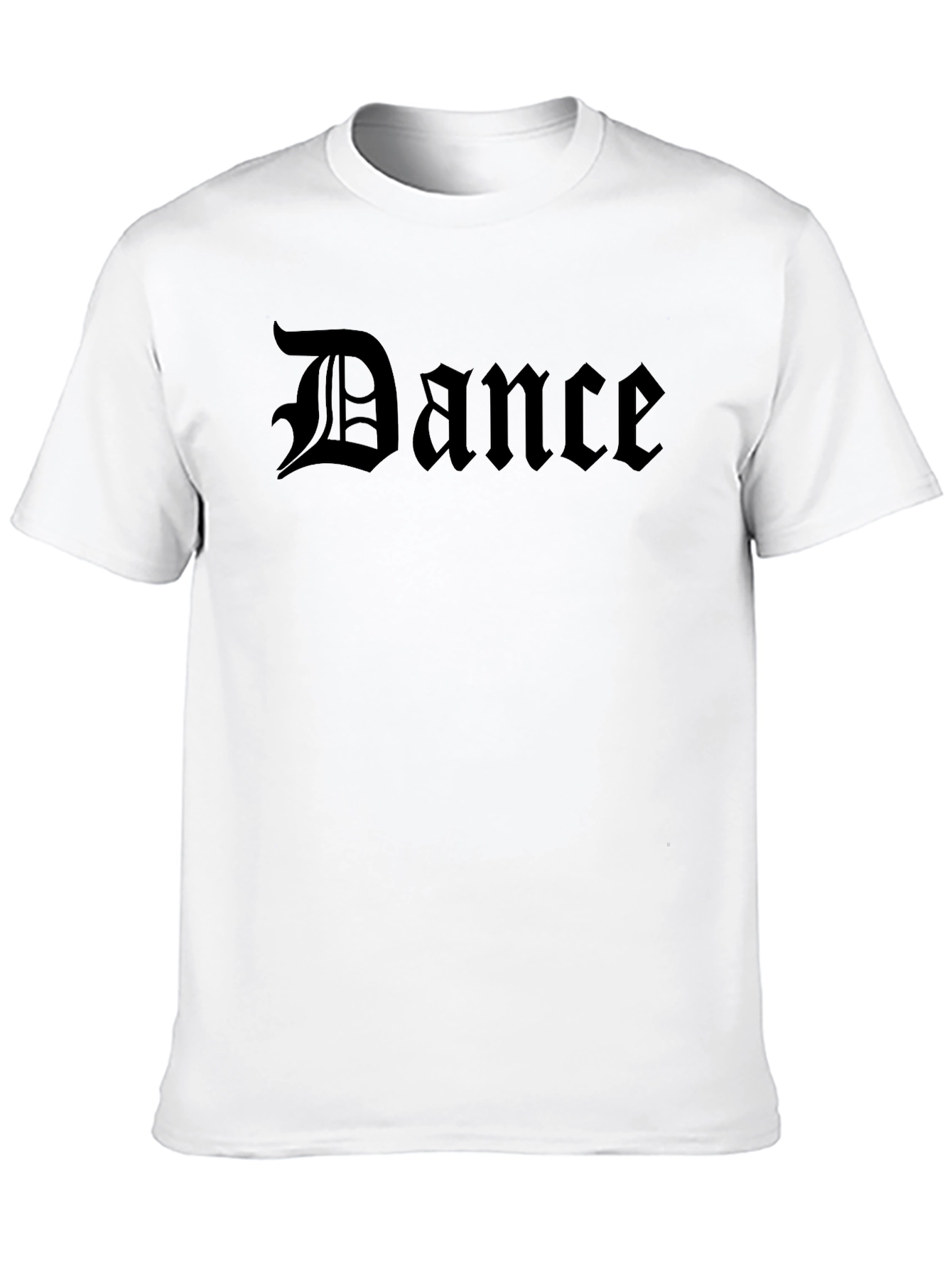 Black Dance Gothic Font Black T-Shirt view 10