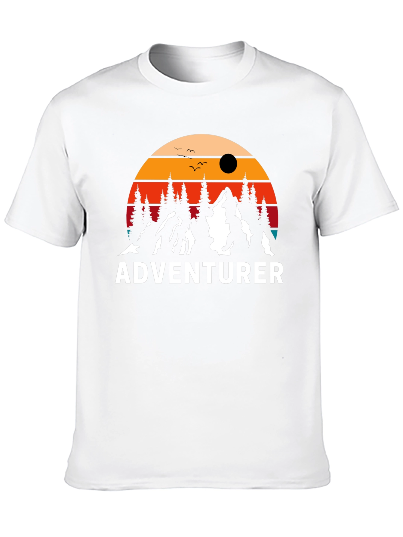Black Adventurer Graphic T-Shirt - Mountain Design view 10