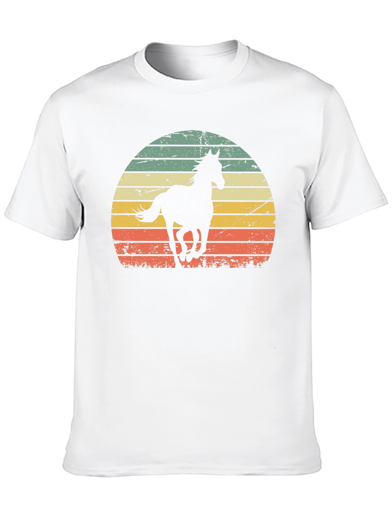 Black Retro Horse Sunset Graphic Tee view 10