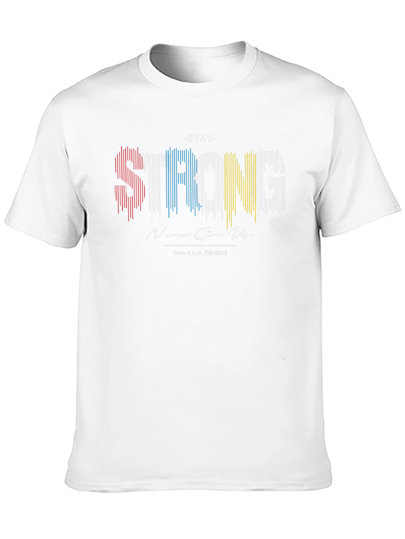 Black Stay Strong Graphic Print Black T-Shirt view 10