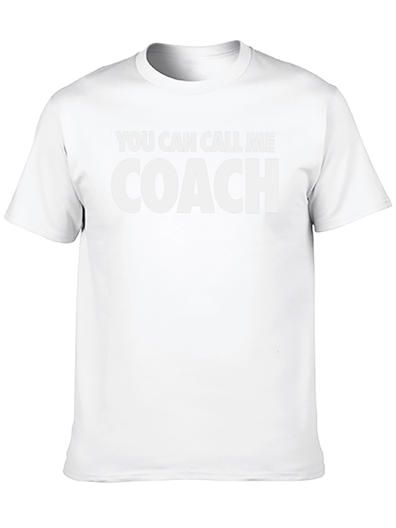 Black You Can Call Me Coach T-Shirt - Black Cotton Tee view 10