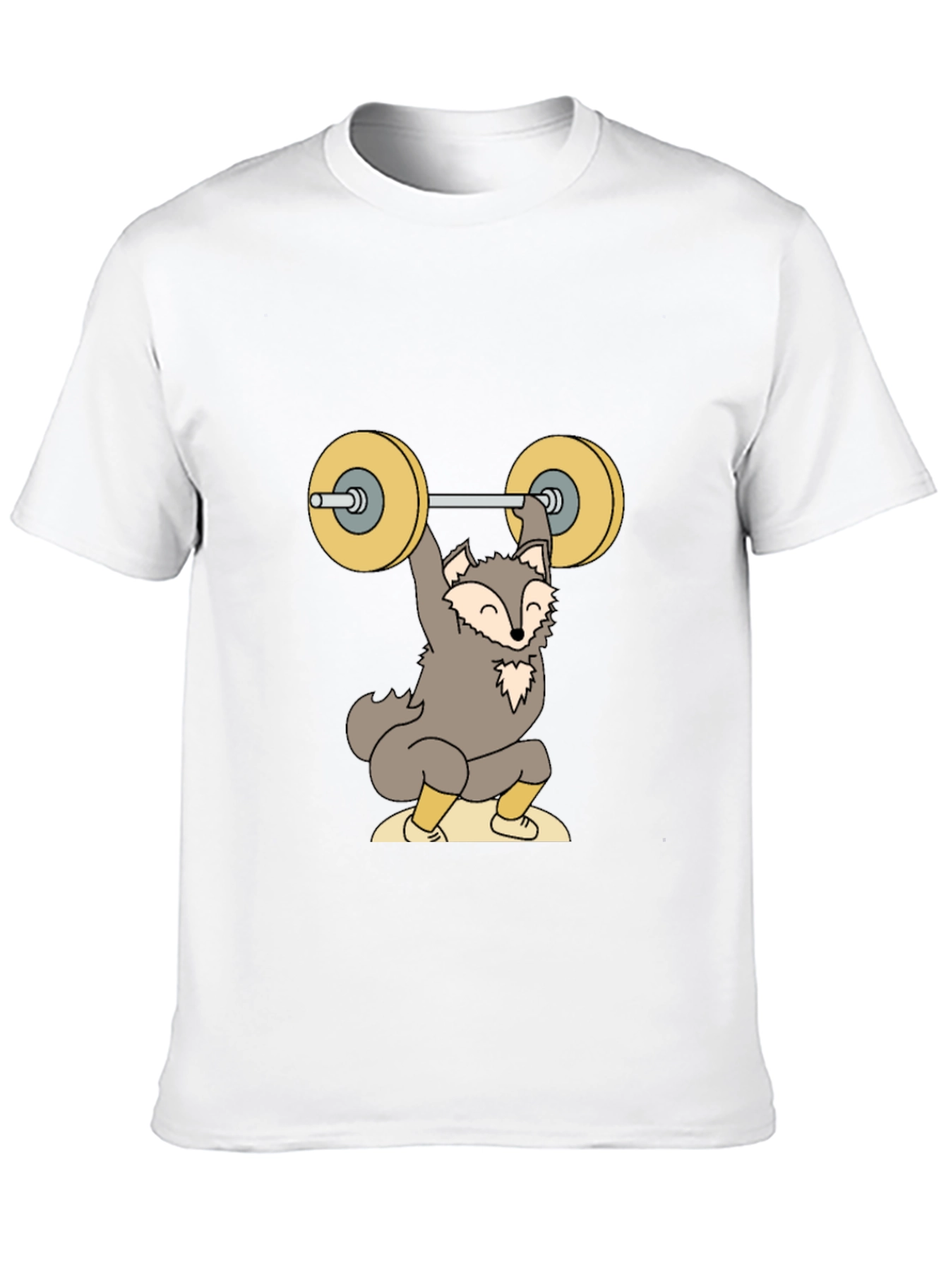 Black Wolf Weightlifting Graphic Tee - Fitness Apparel view 10