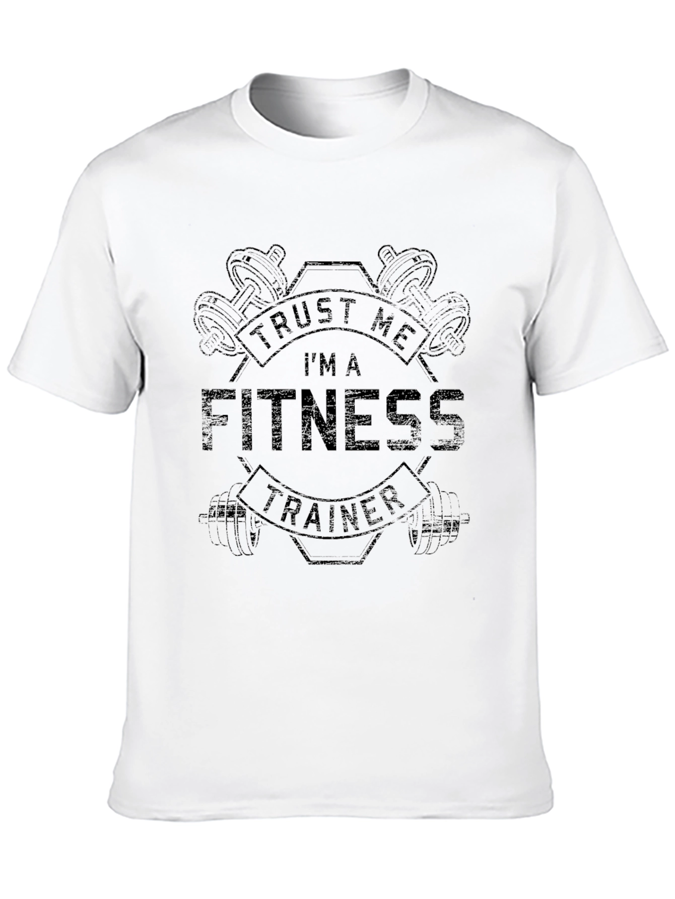 Black Fitness Trainer Graphic Tee - Black view 10