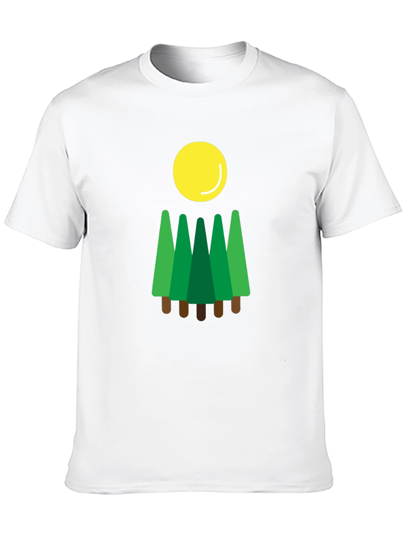 Black Forest Sun T-Shirt, Nature Graphic Tee view 10