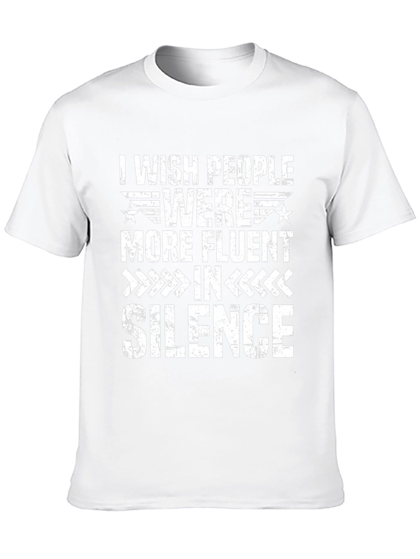 Black Fluent in Silence Graphic Tee - Unisex Humor Shirt view 10