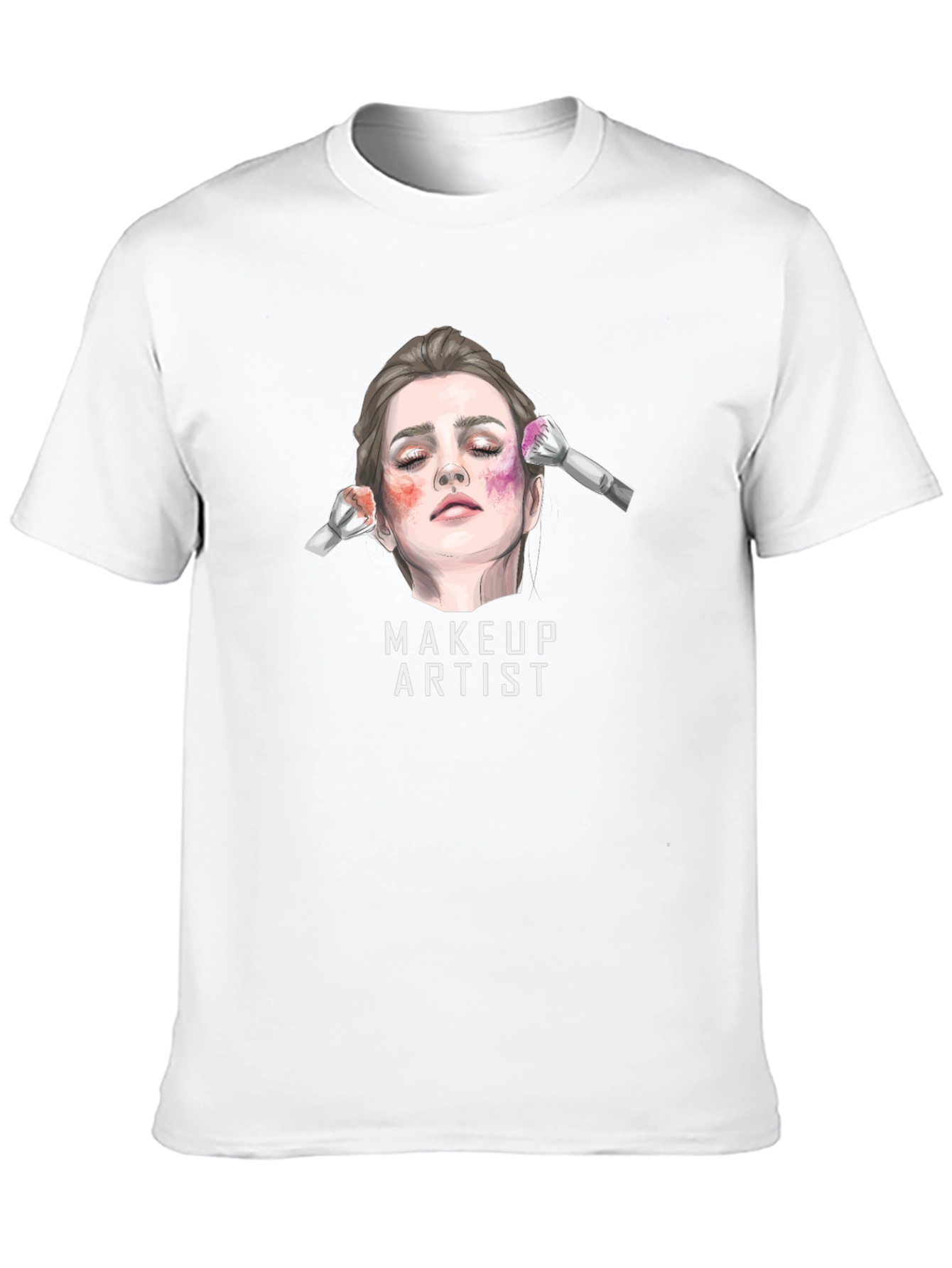 Black Makeup Artist Graphic Tee - Unisex view 10