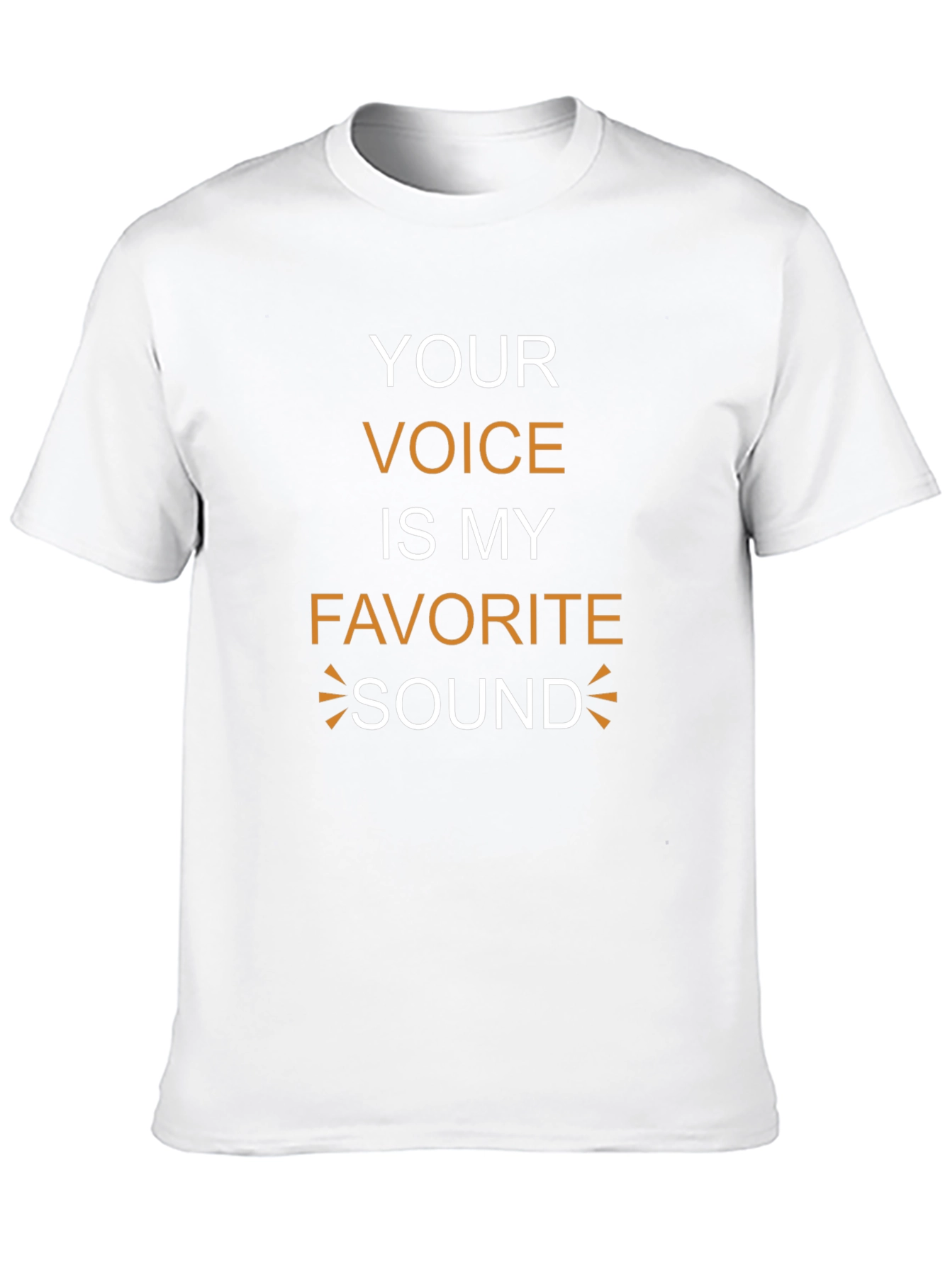 Black Your Voice Is My Favorite Sound Black T-Shirt view 10