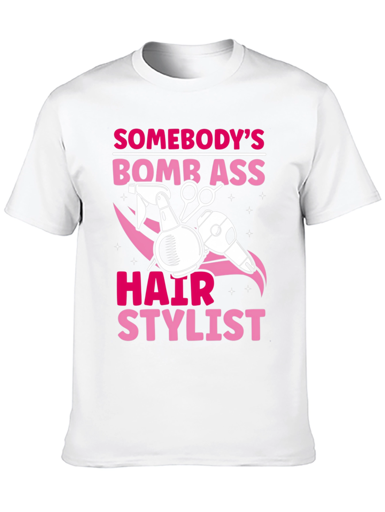 Black Bomb Ass Hair Stylist T-Shirt view 10
