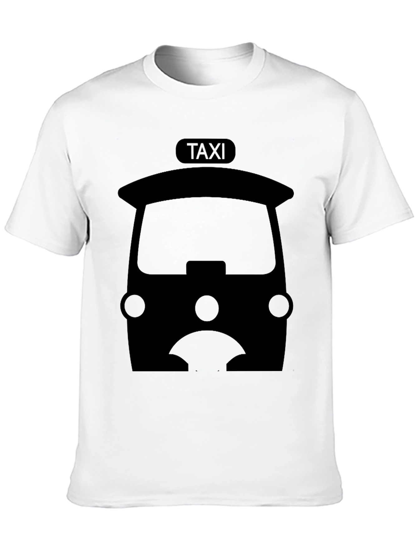Black Taxi Graphic Tee - Unisex Black T-Shirt view 10