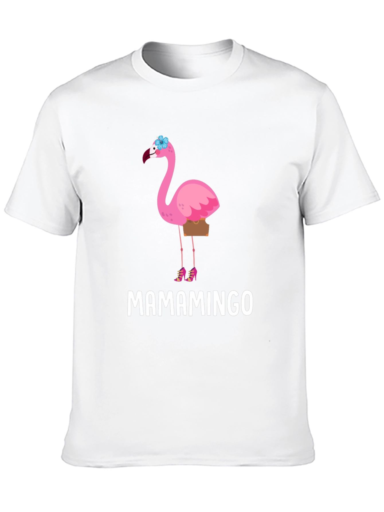 Black Mamamingo T-Shirt - Flamingo Graphic Tee view 10